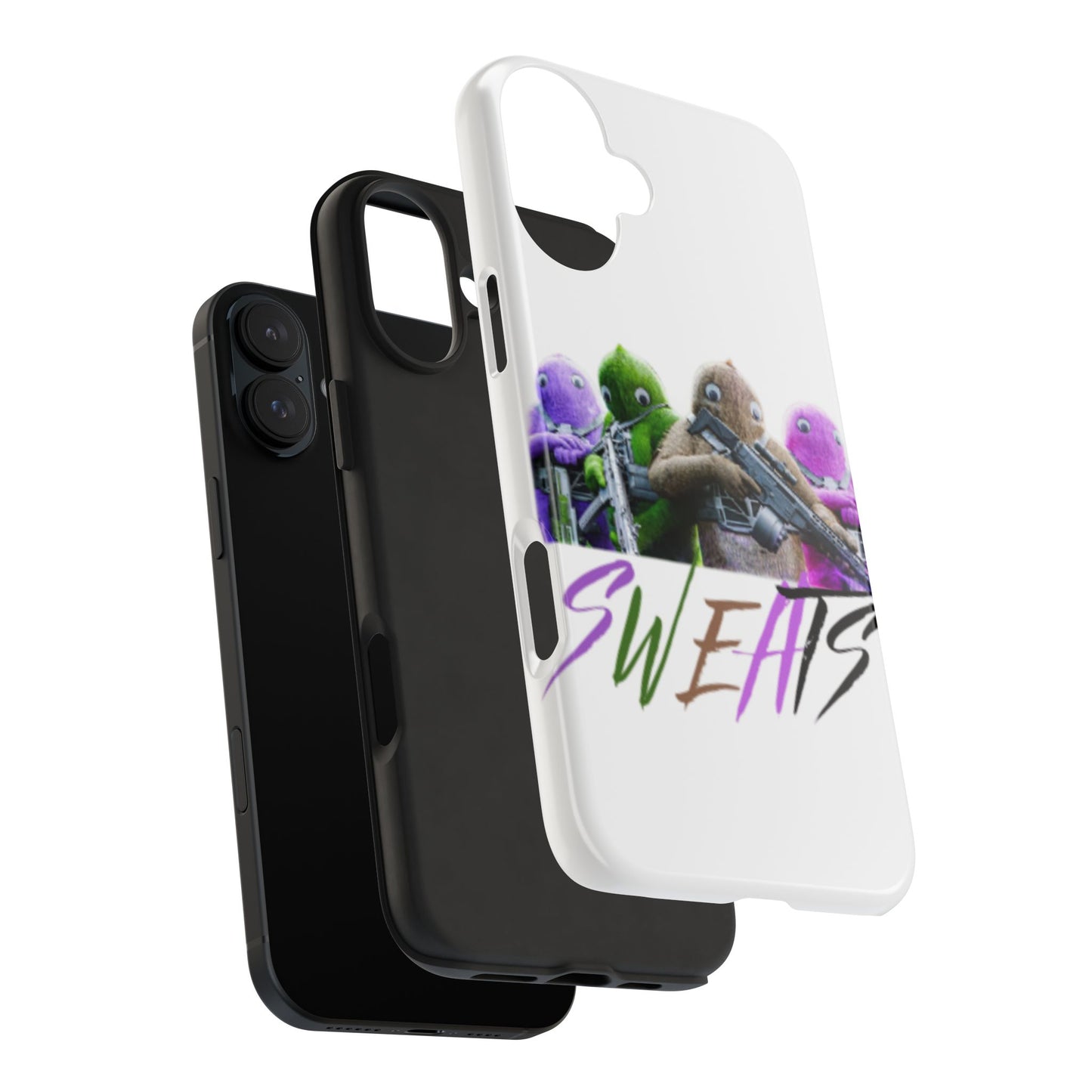 Cool Cartoon-Inspired Tough Phone Case - 'SWEATS'