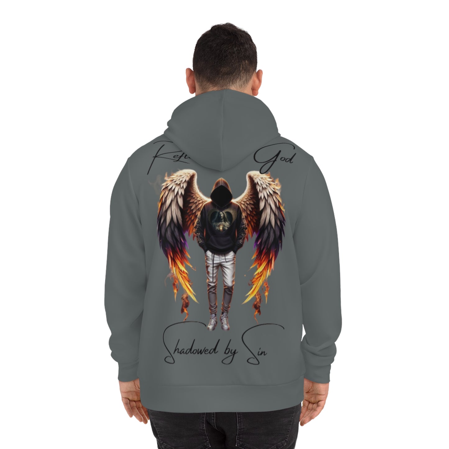Ash Cloud Grey Hoodie for Men & Women – "Divine Mirror" Faith-Inspired Statement Piece