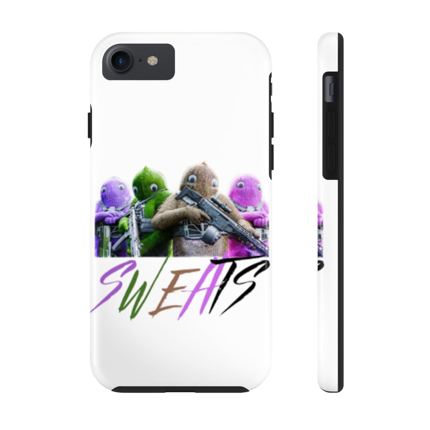 Cool Cartoon-Inspired Tough Phone Case - 'SWEATS'