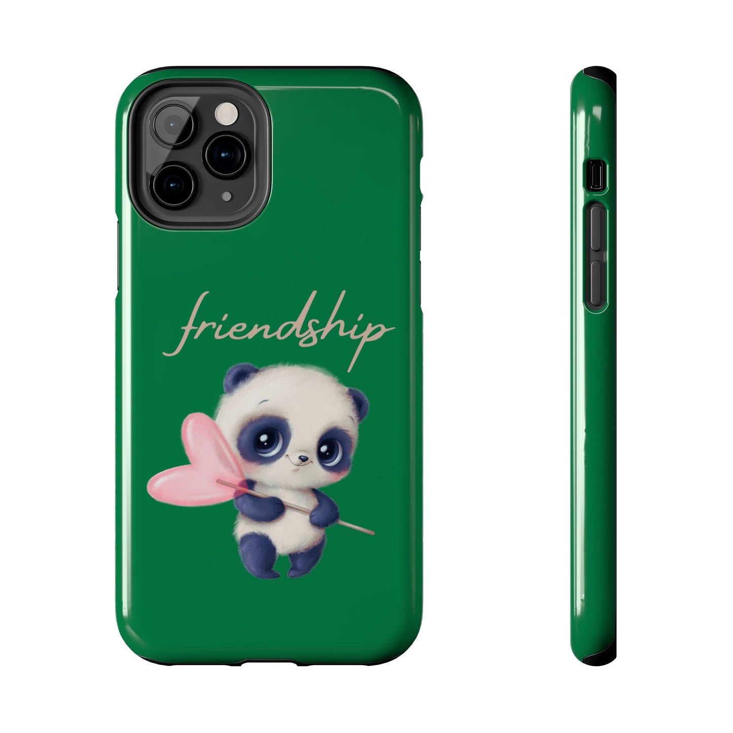 Phone case- Cute Panda Friendship Tough Phone Case - Durable Protection