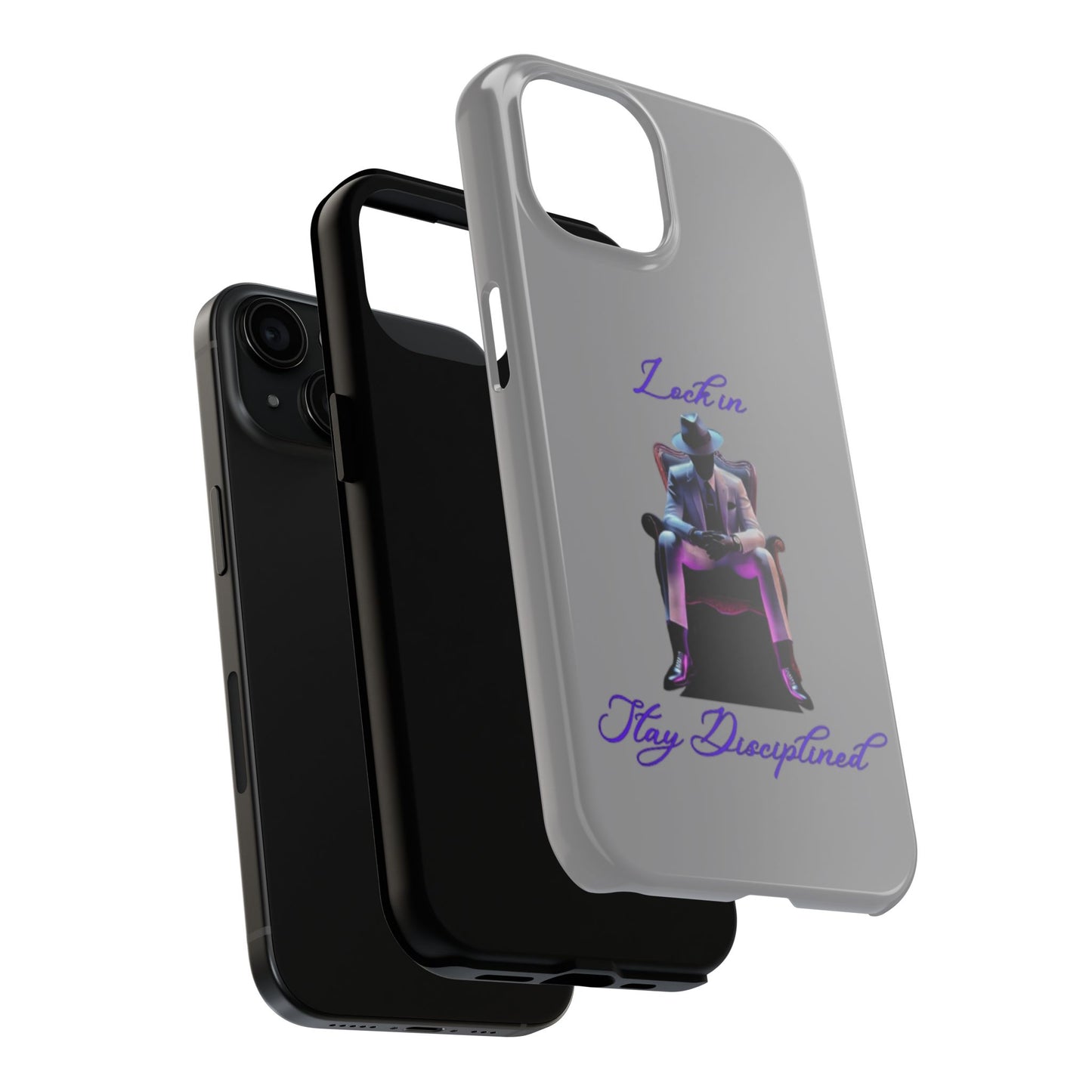 Phone case- Lock In, Stay Disciplined Tough Phone Case - Durable Protection