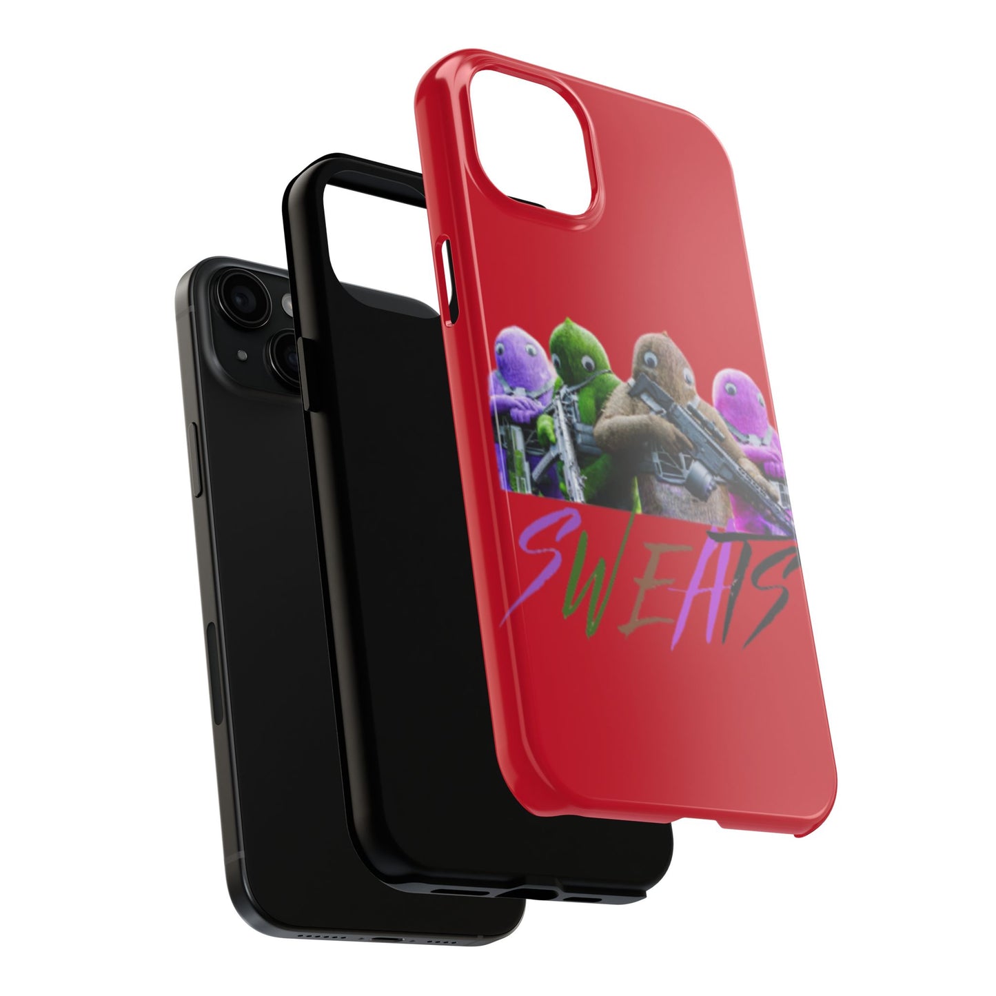 Cool Cartoon-Inspired Tough Phone Case - 'SWEATS'