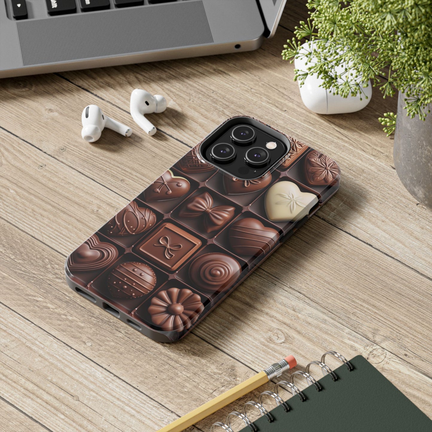 Chocolate Love Tough Phone Case - Perfect for Valentine's Day or Sweet Treat Lovers