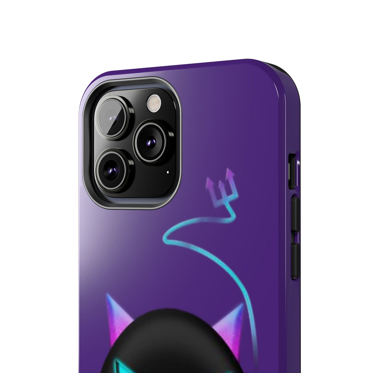 Demonic Cat Tough Phone Case - Cute & Edgy Phone Protection for Cat Lovers