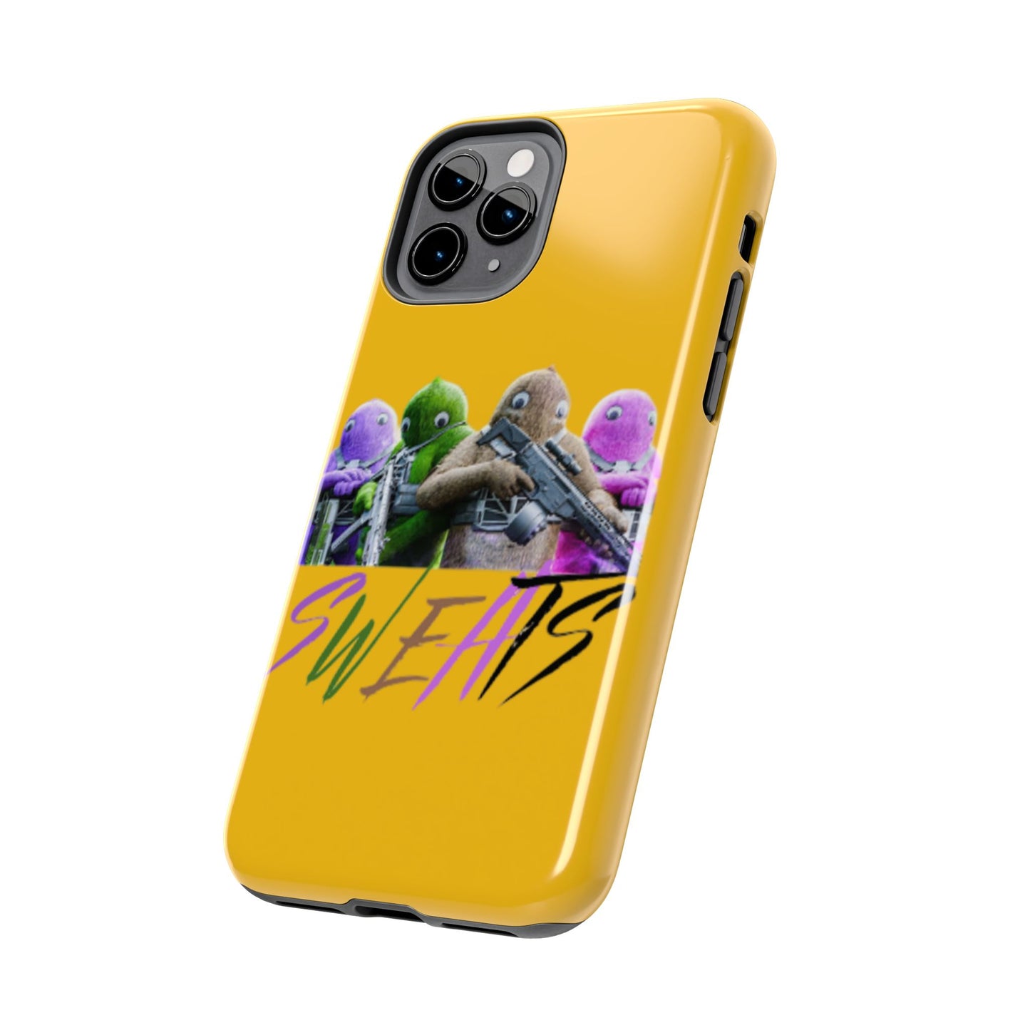 Cool Cartoon-Inspired Tough Phone Case - 'SWEATS'