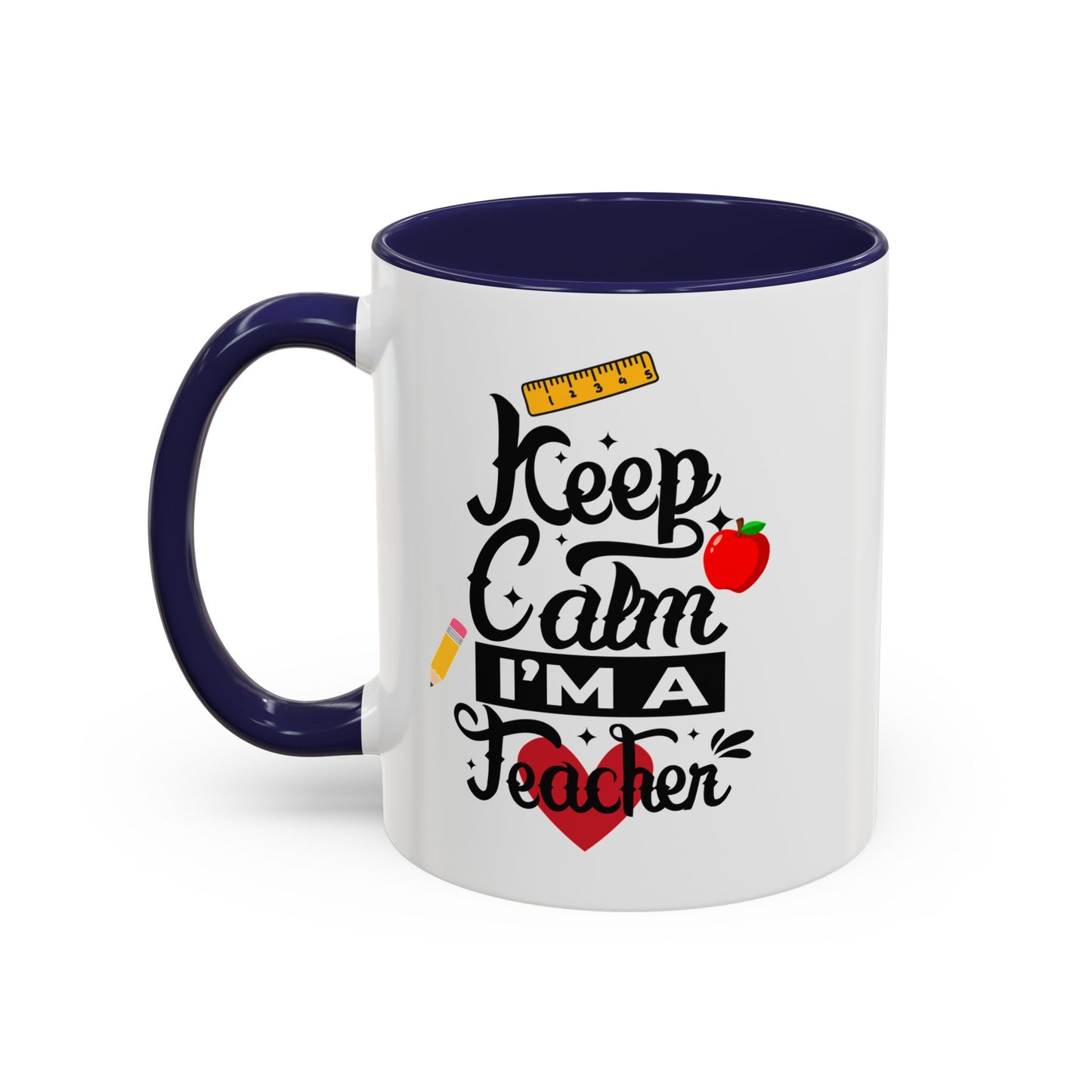 ☕ Teacher’s Keep Calm Coffee Mug – Fun & Motivational Gift for Teacher Appreciation Day 🍎✨
