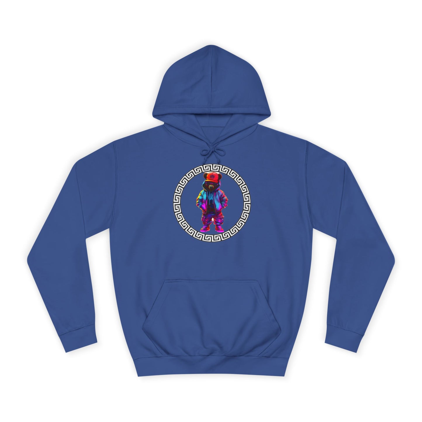 Cosmic Tie-Dye Bear Graphic Sweater – Vibrant Streetwear Pullover