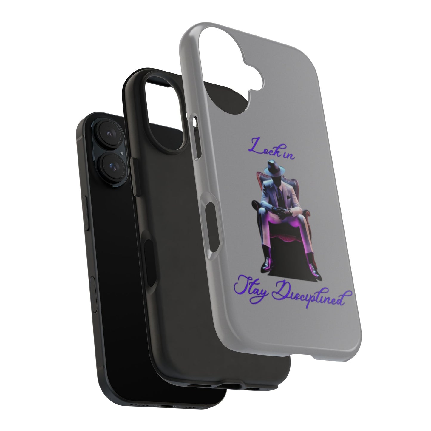 Phone case- Lock In, Stay Disciplined Tough Phone Case - Durable Protection