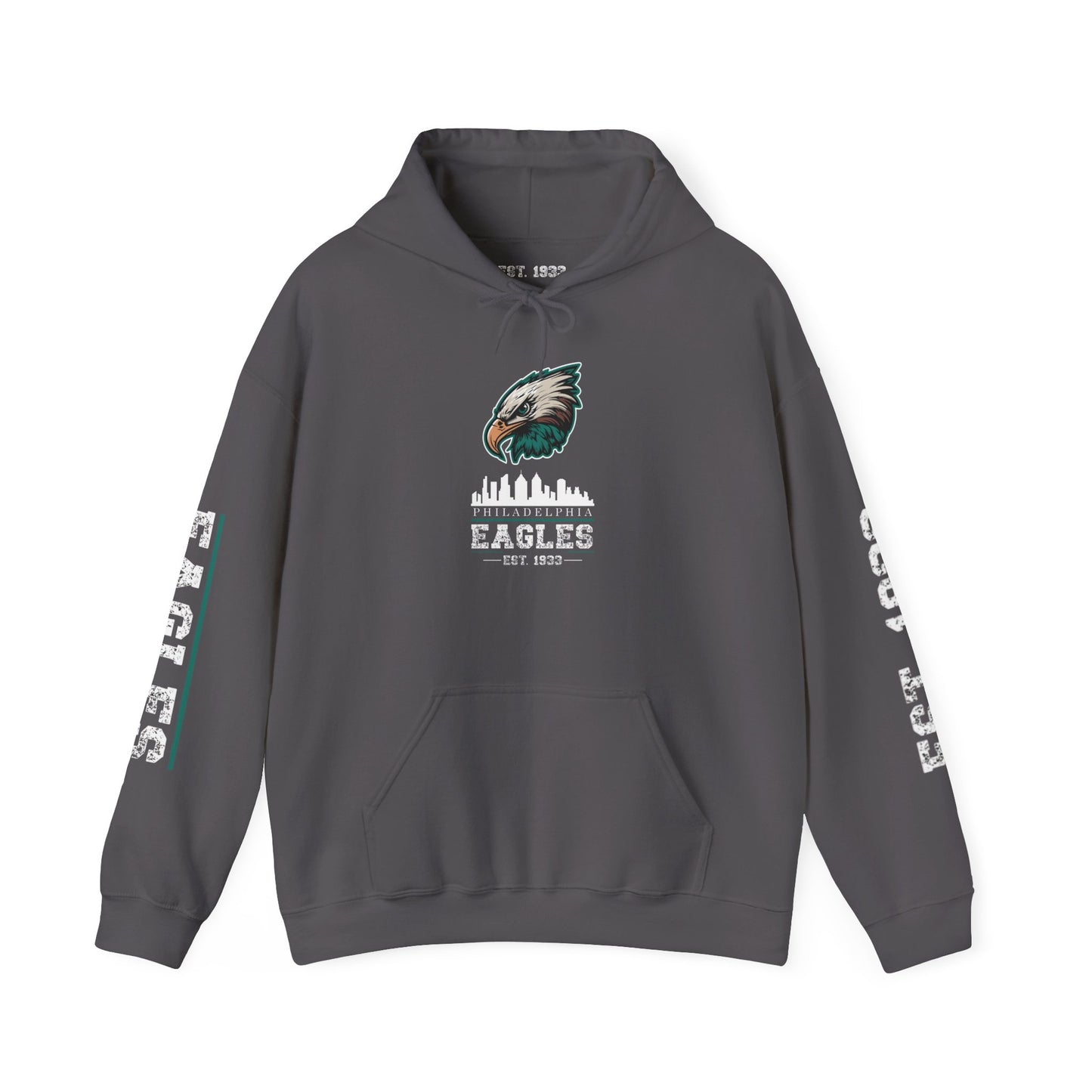 Philadelphia Eagles Hoodie – Est. 1933 | Black Pullover for Men & Women | Team Colors & Mascot Design