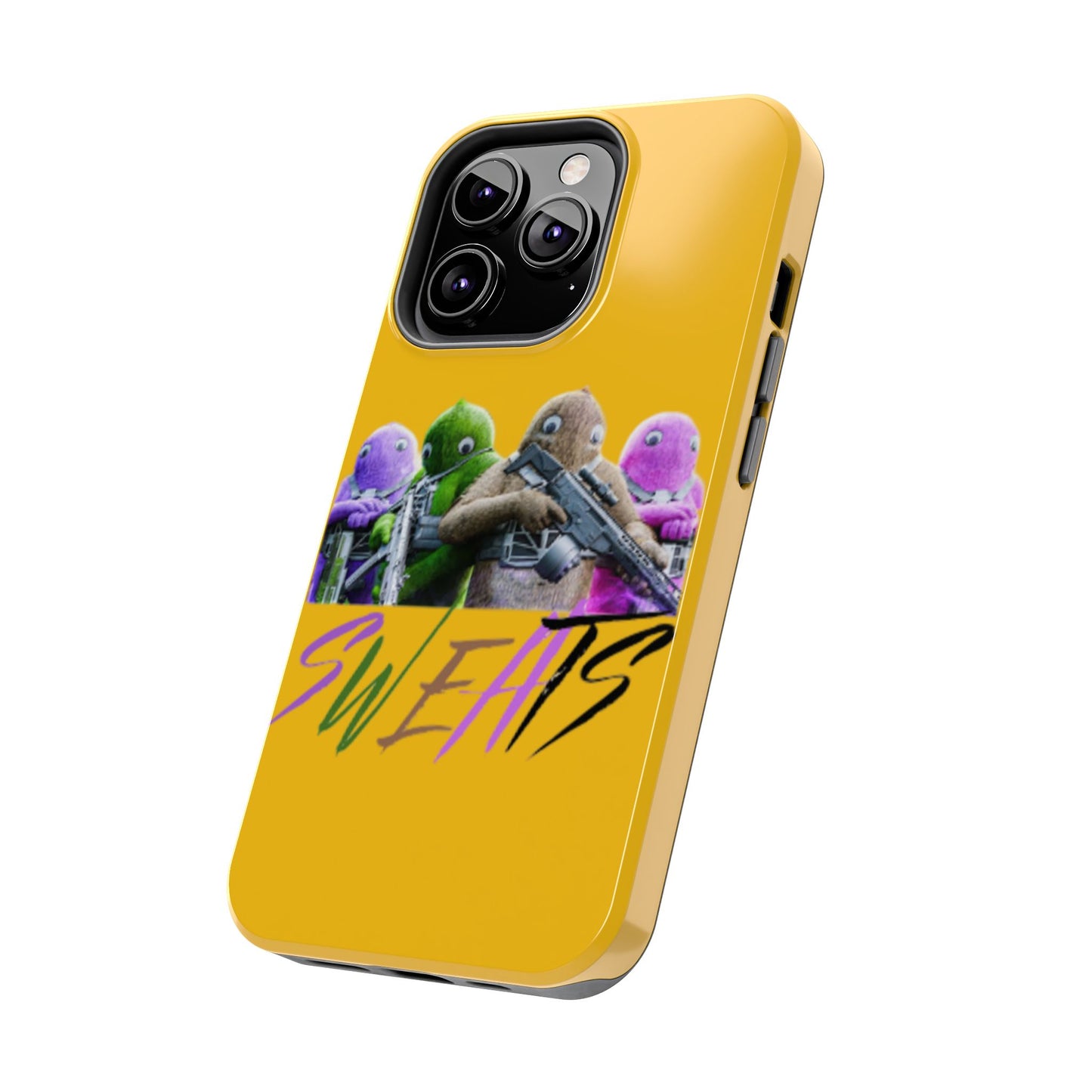 Cool Cartoon-Inspired Tough Phone Case - 'SWEATS'