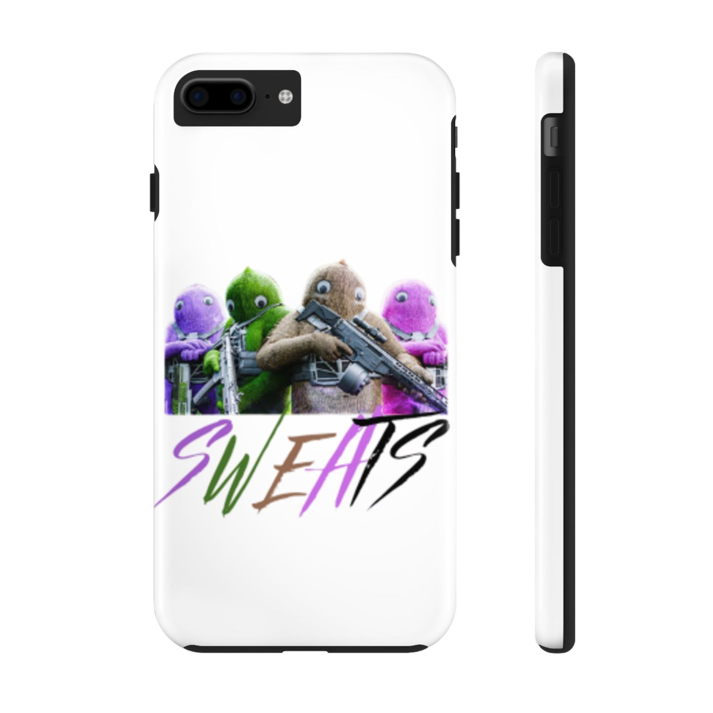 Cool Cartoon-Inspired Tough Phone Case - 'SWEATS'