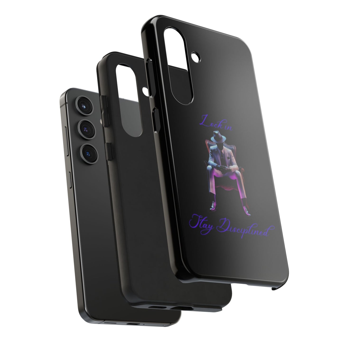 Phone case- Lock In, Stay DIsciplined Tough Phone Case - Durable Protection