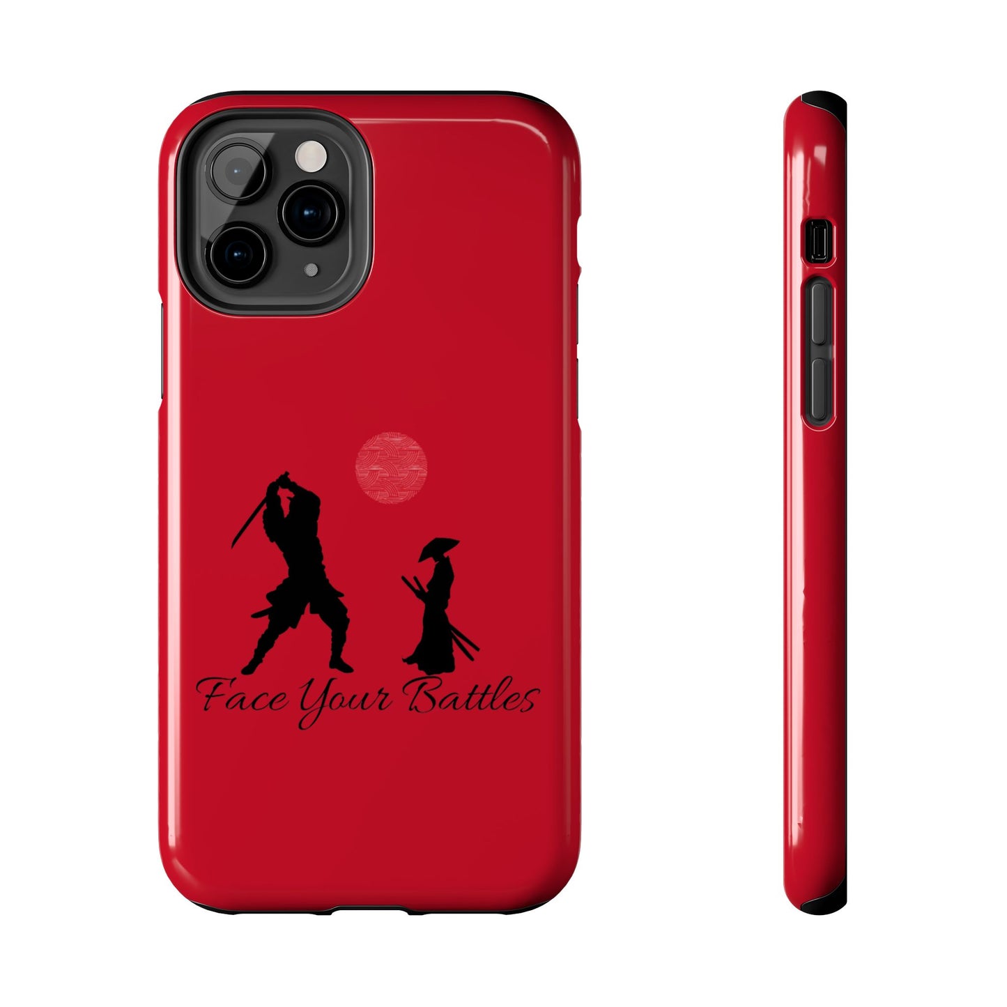 Phone case- Face Your Battles Tough Phone Case - Durable Protection