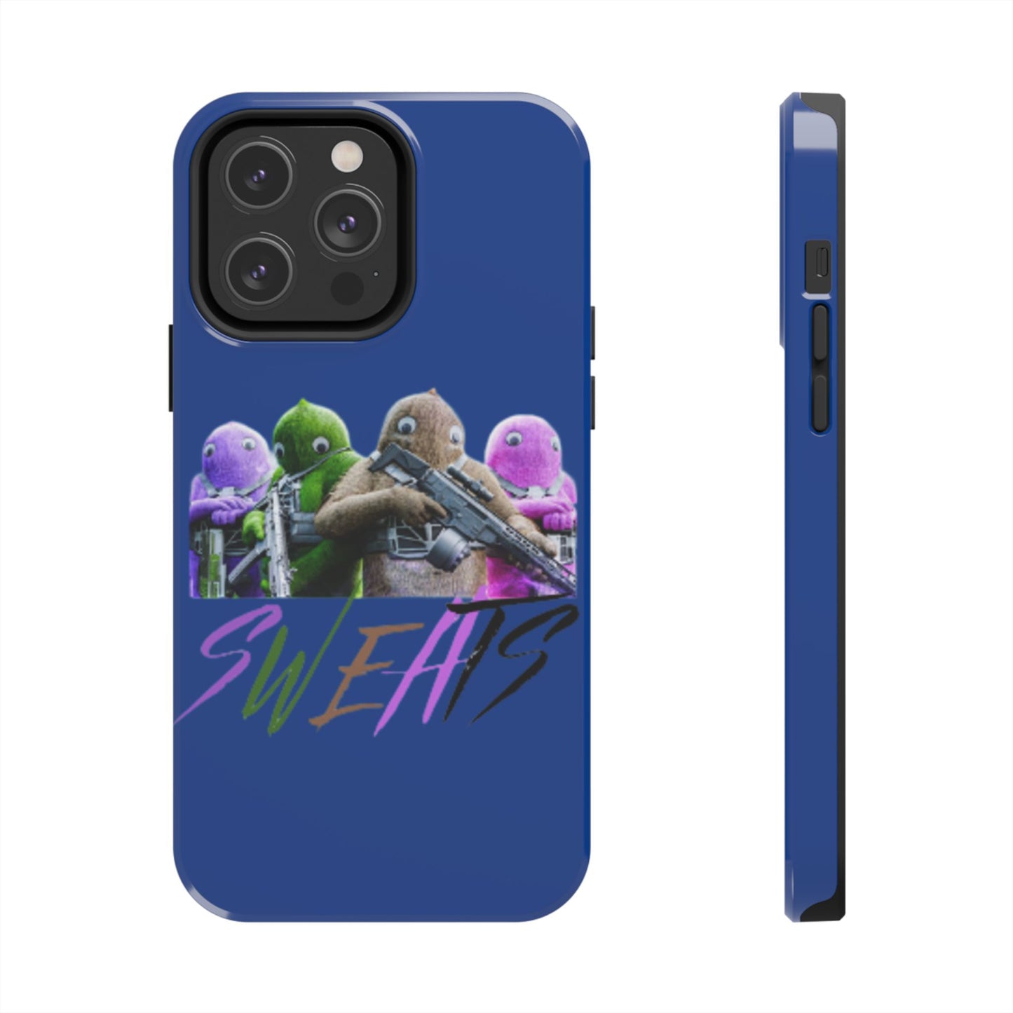 Cool Cartoon-Inspired Tough Phone Case - 'SWEATS'