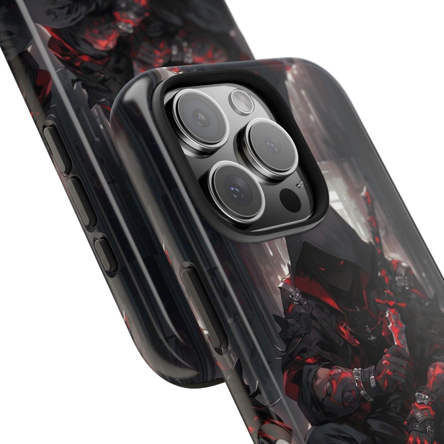 🖤 Tough Phone Case – Dark Warrior Design for Gamers & Anime Fans – Durable Protection & Unique Style for iPhone & Android