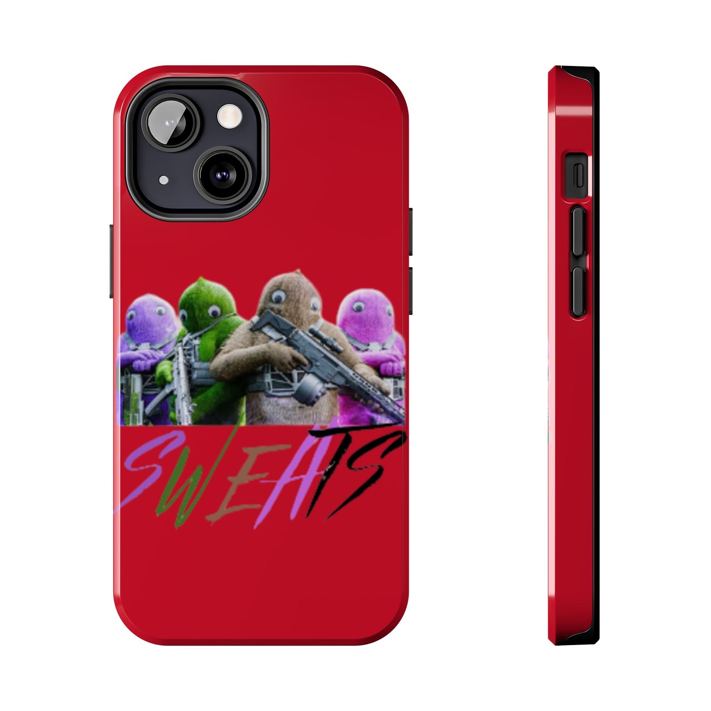 Cool Cartoon-Inspired Tough Phone Case - 'SWEATS'