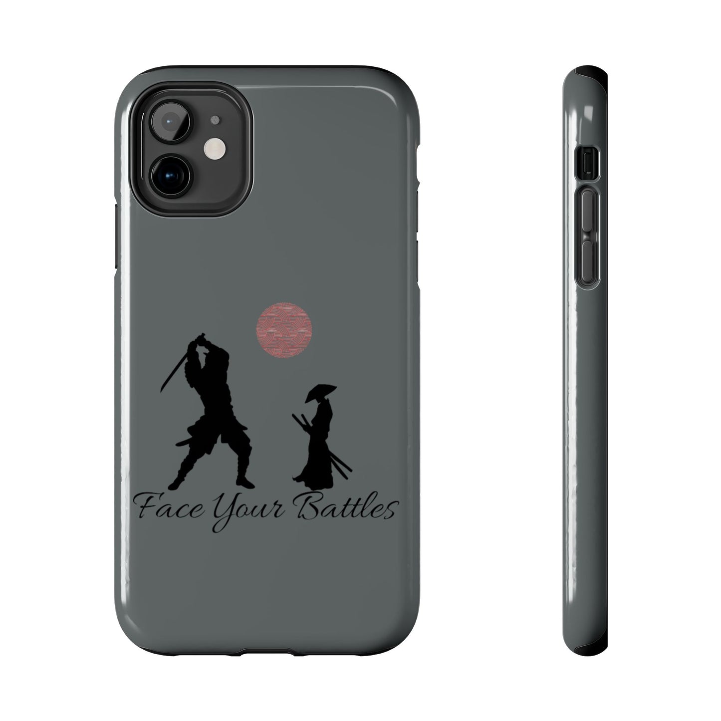 Phone case- Face Your Battles Tough Phone Case - Durable Protection