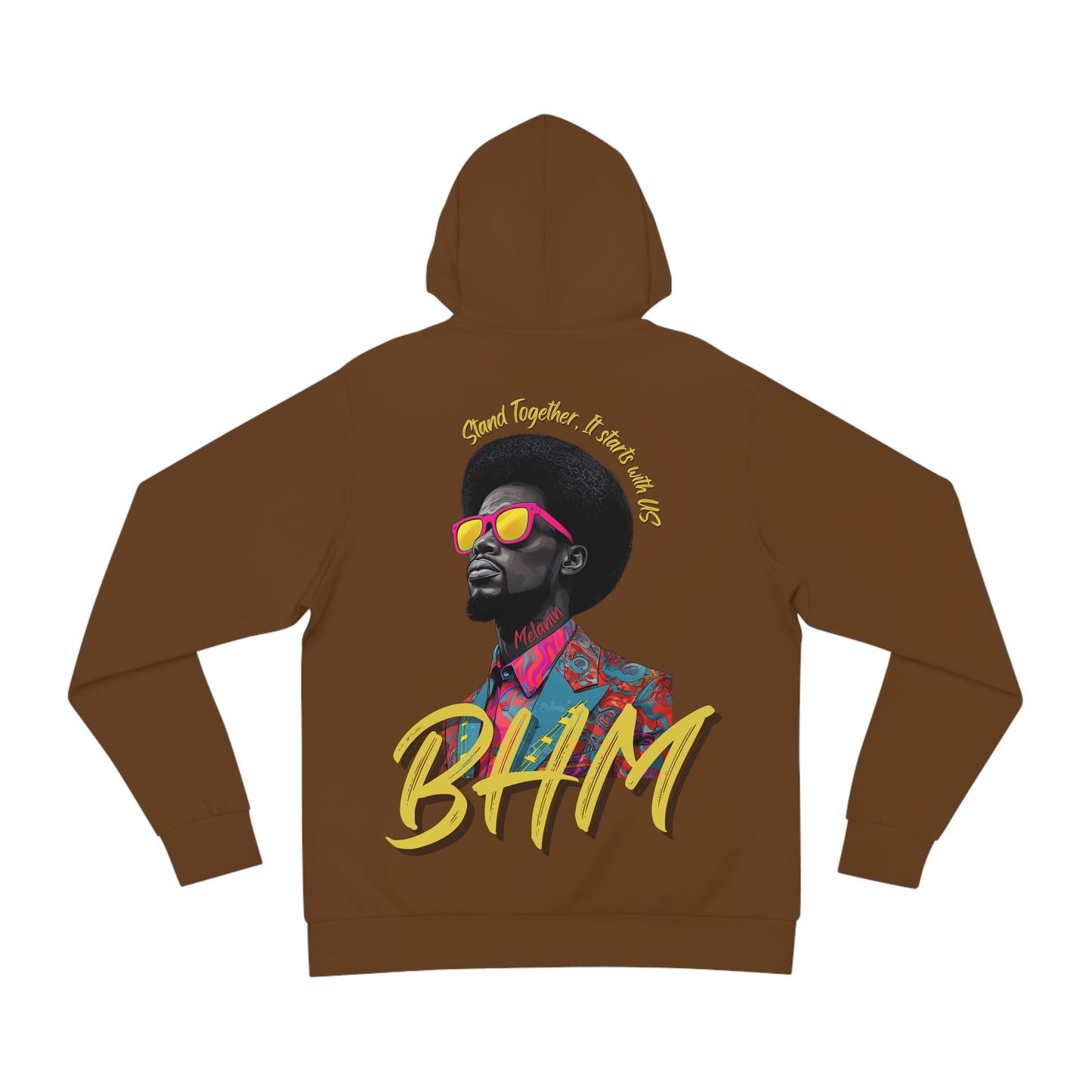 Chestnut Earth Brown Hoodie for Men & Women – Black History Month Affirmation Design for Cultural Pride
