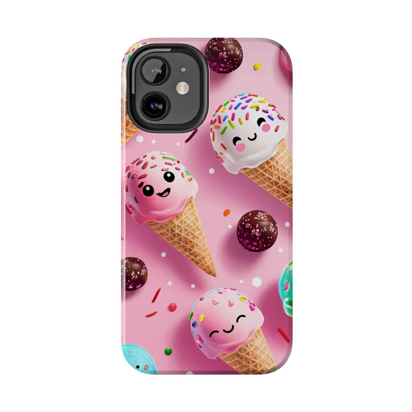 Tough Phone Cases Cute Ice Cream Design