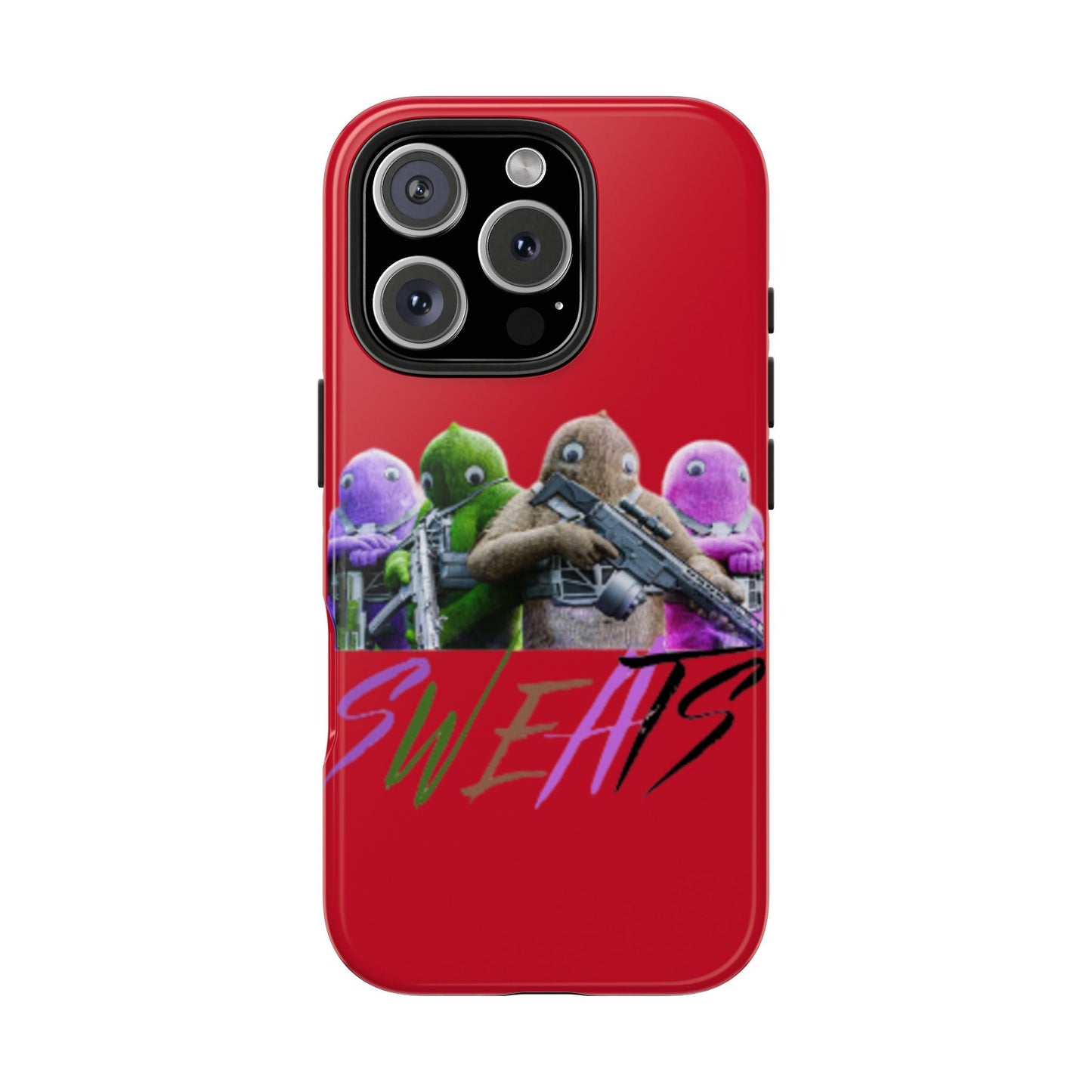 Cool Cartoon-Inspired Tough Phone Case - 'SWEATS'