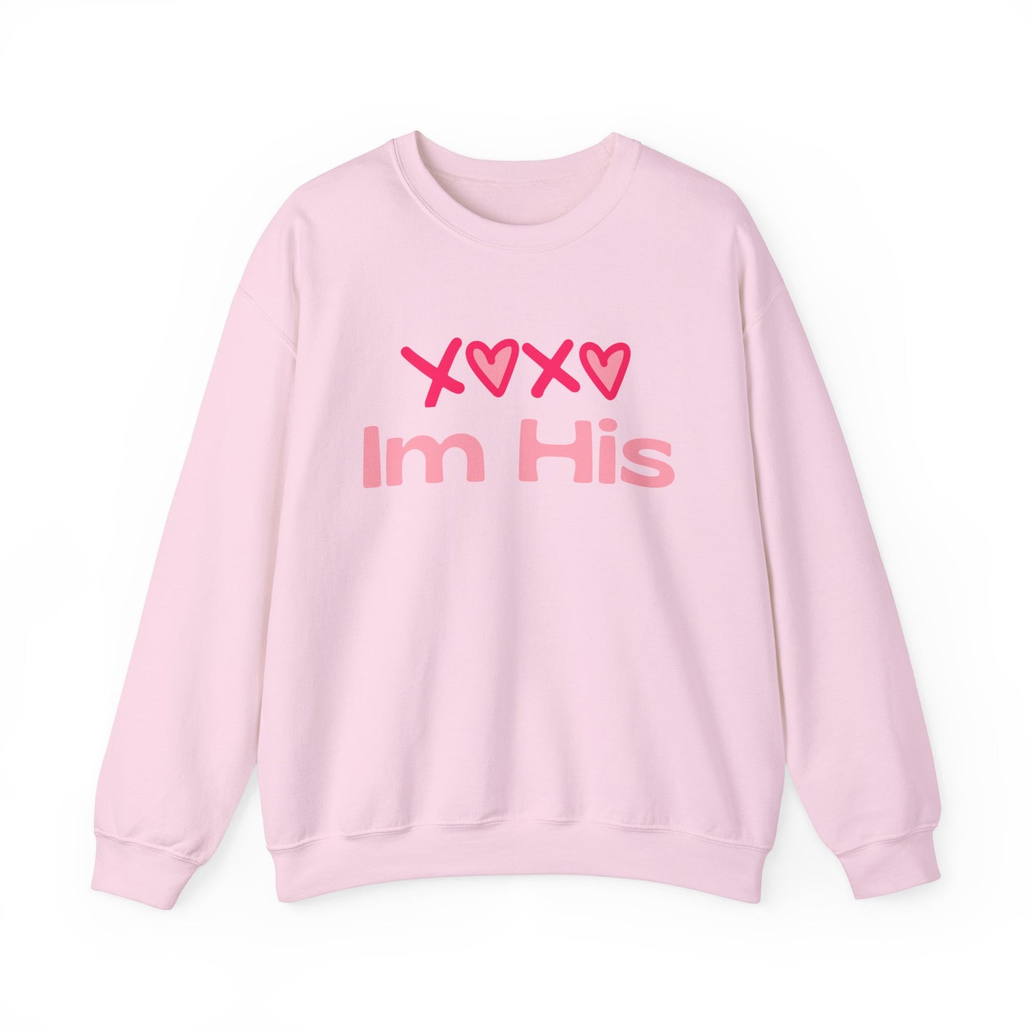 Cotton Blush XOXO Sweatshirt for Women – I’m His Romantic Everyday Lovewear