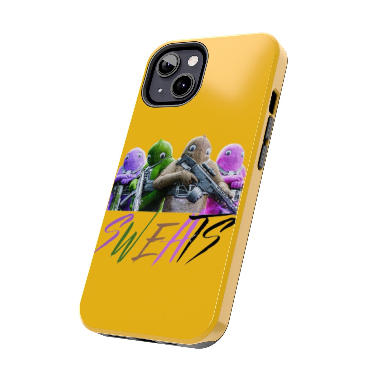Cool Cartoon-Inspired Tough Phone Case - 'SWEATS'