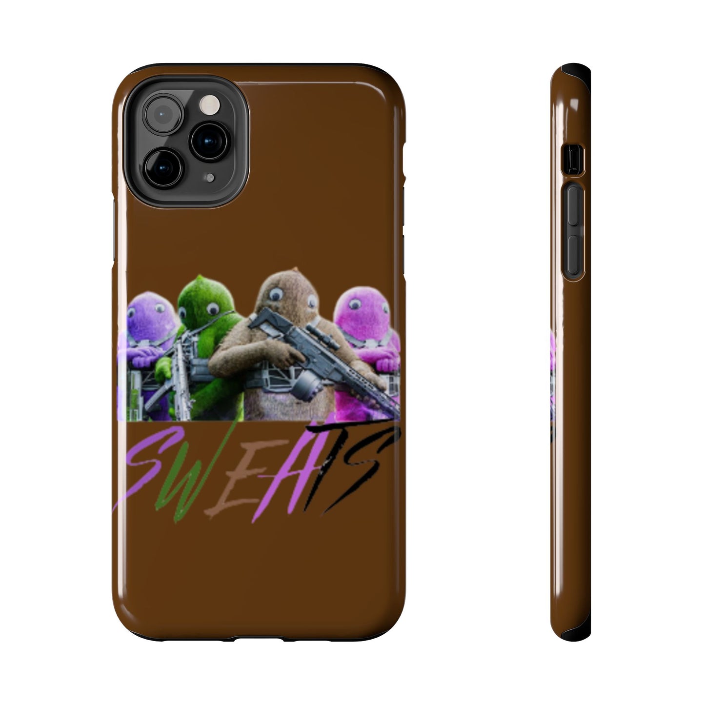 Cool Cartoon-Inspired Tough Phone Case - 'SWEATS'