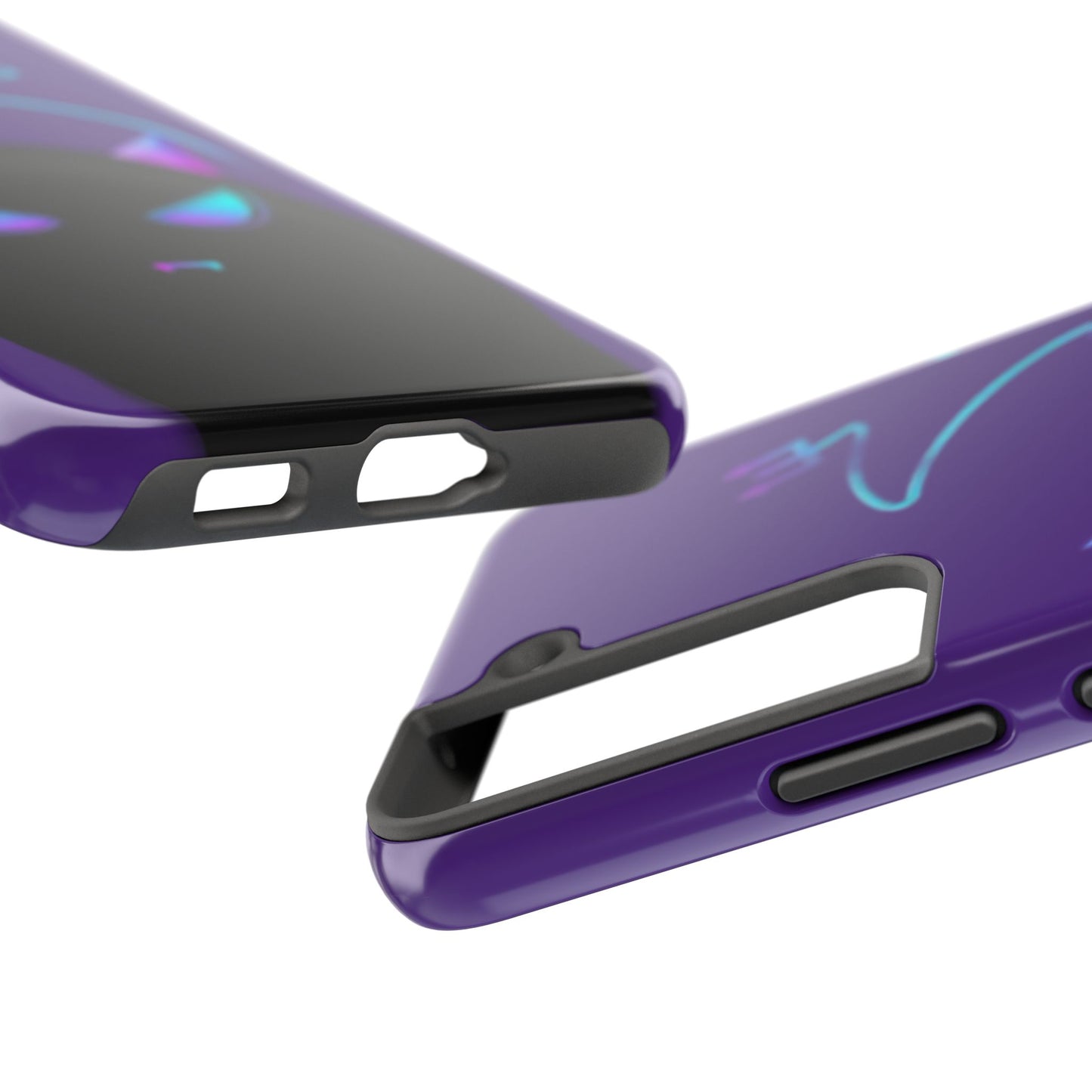 Demonic Cat Tough Phone Case - Cute & Edgy Phone Protection for Cat Lovers