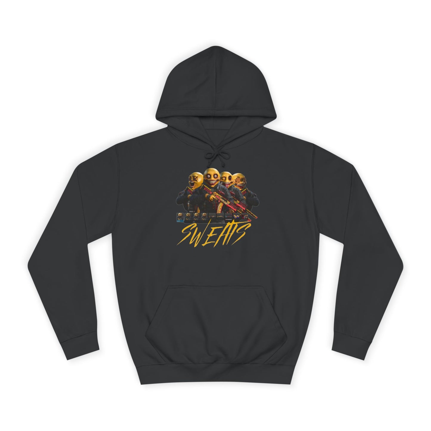 Slate Grey Men’s Casual Pullover – "Sweats Design" Athletic Fit Hoodie with Drawstrings & Kangaroo Pocket