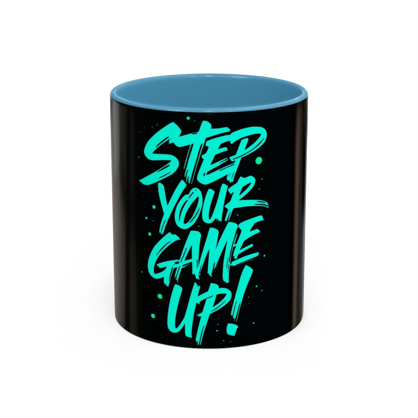 Motivational Accent Coffee Mug - "Step Your Game Up!" - Perfect for Gamers & Coffee Lovers