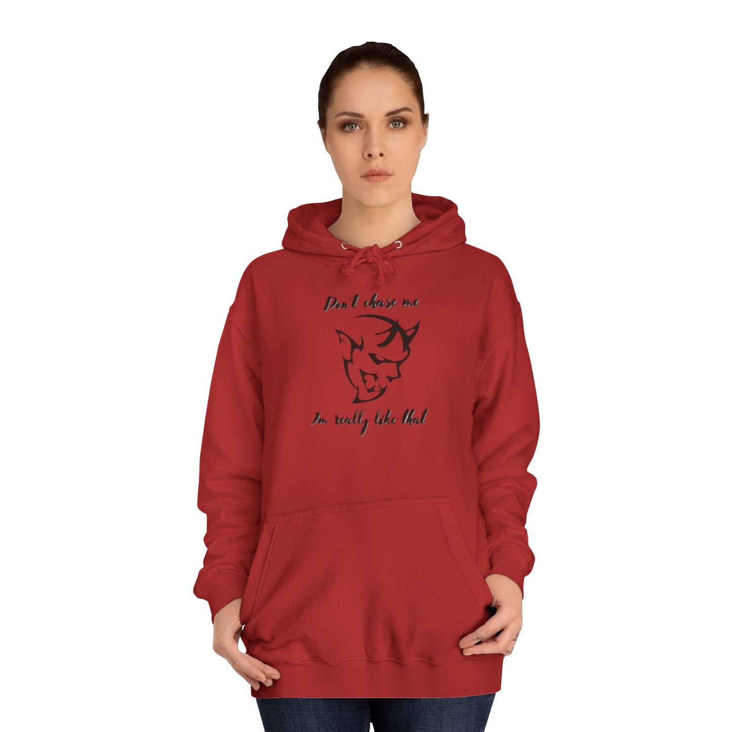 Lava Red "Don’t Chase Me, I’m Really Like That" Sweater – Bold Statement Pullover