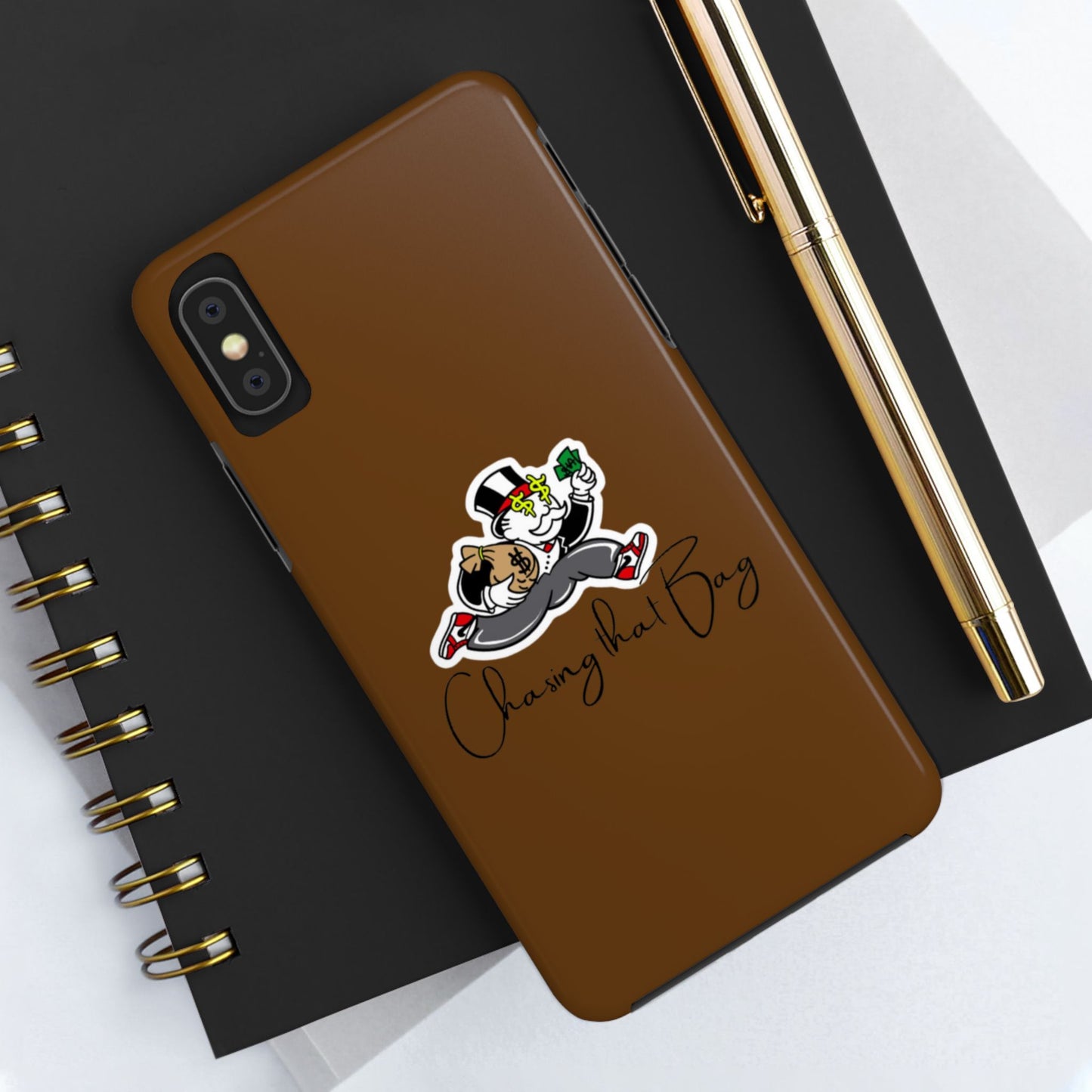 Phone Case- Chasing That Bag Tough Case- Durable Protection