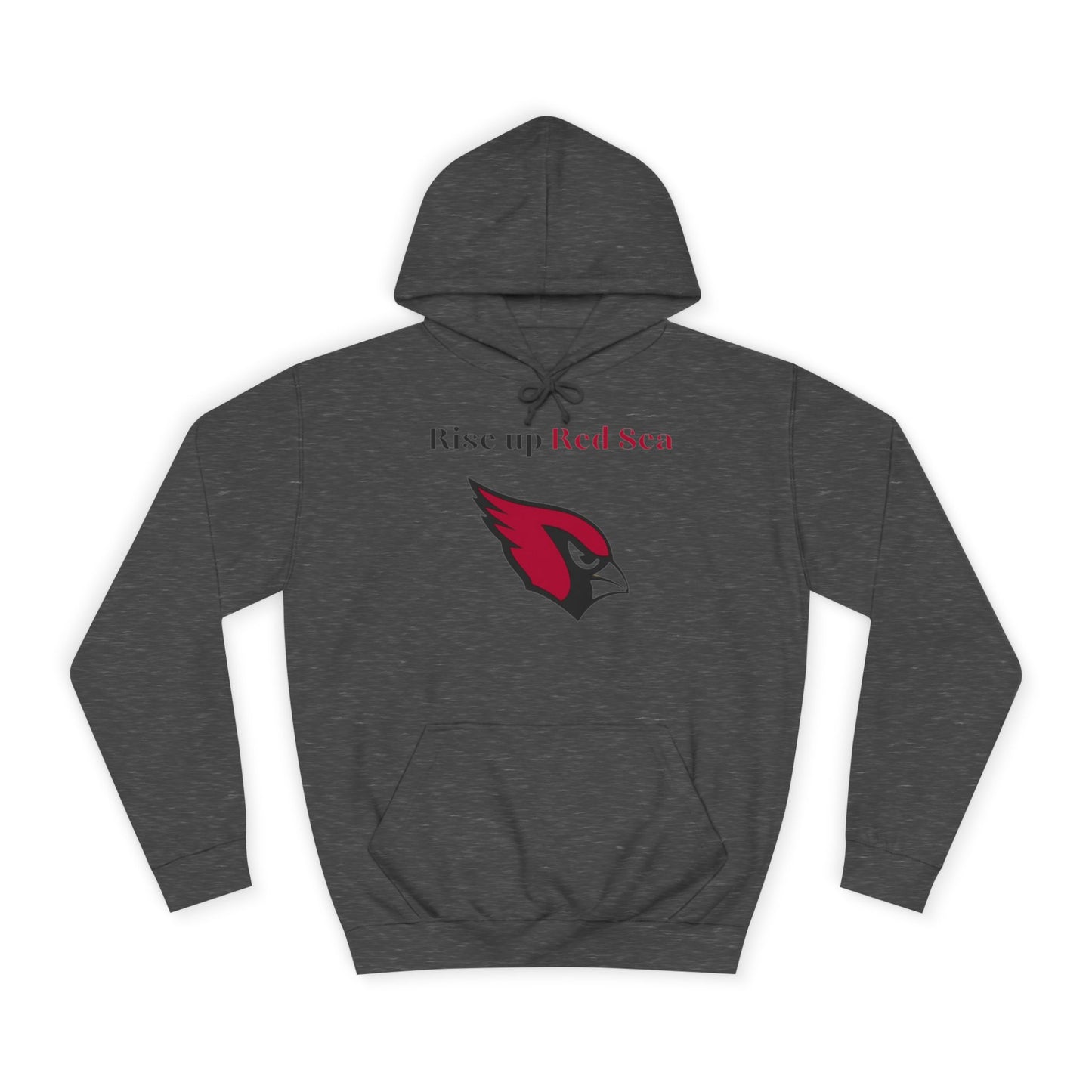 Cardinal Red Men’s NFL Hoodie – "Rise Up Red Sea" Game Day Football Sweatshirt with Drawstrings & Kangaroo Pocket