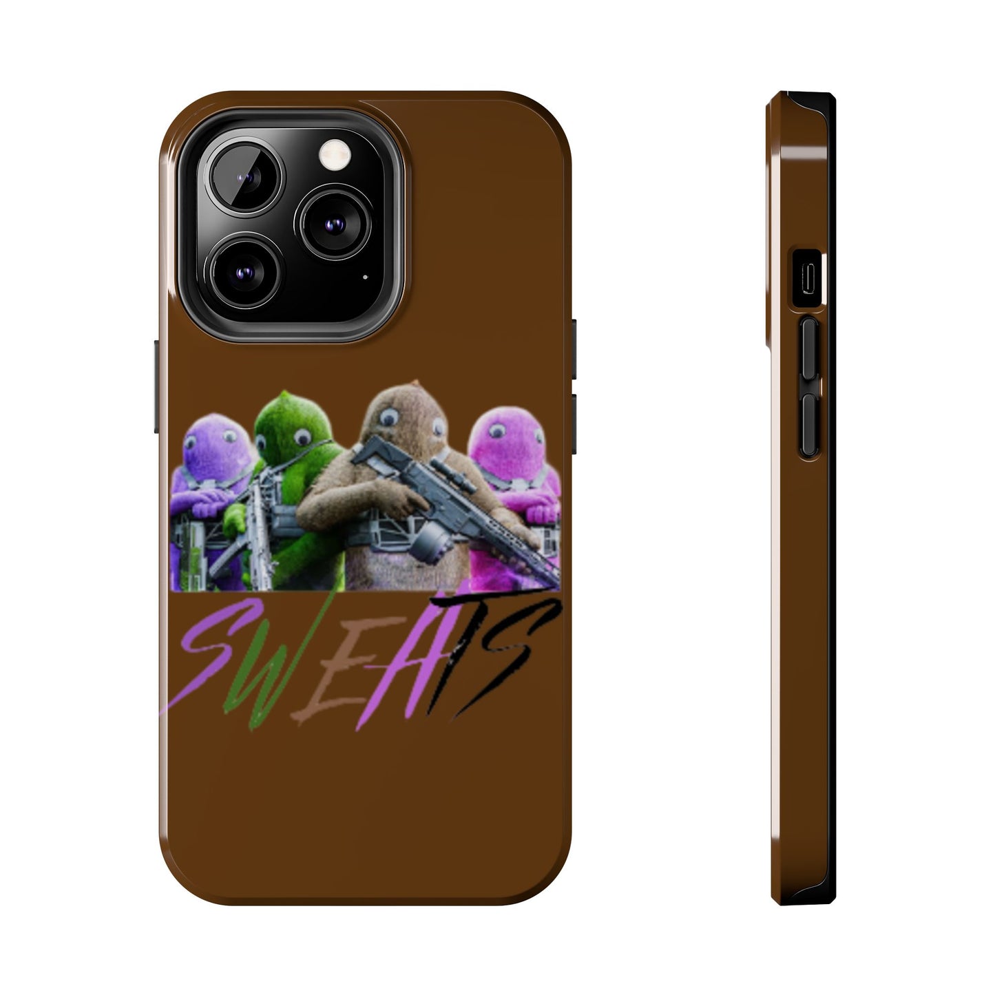 Cool Cartoon-Inspired Tough Phone Case - 'SWEATS'