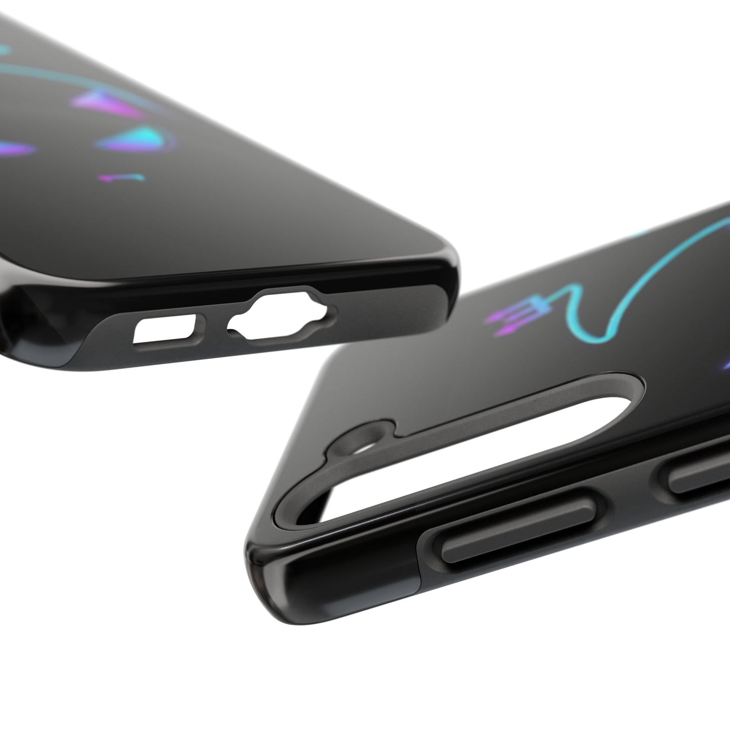 Demonic Cat Tough Phone Case - Cute & Edgy Phone Protection for Cat Lovers