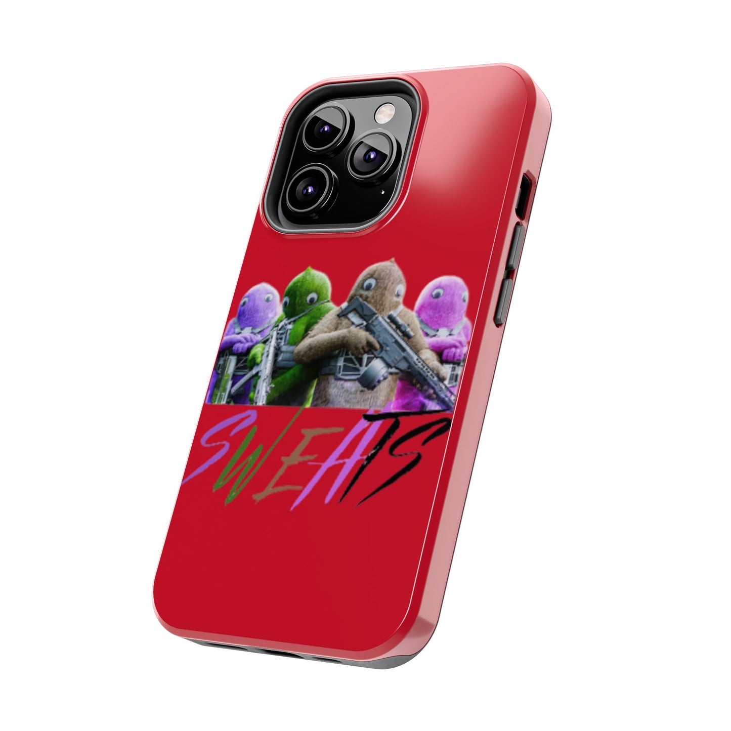Cool Cartoon-Inspired Tough Phone Case - 'SWEATS'
