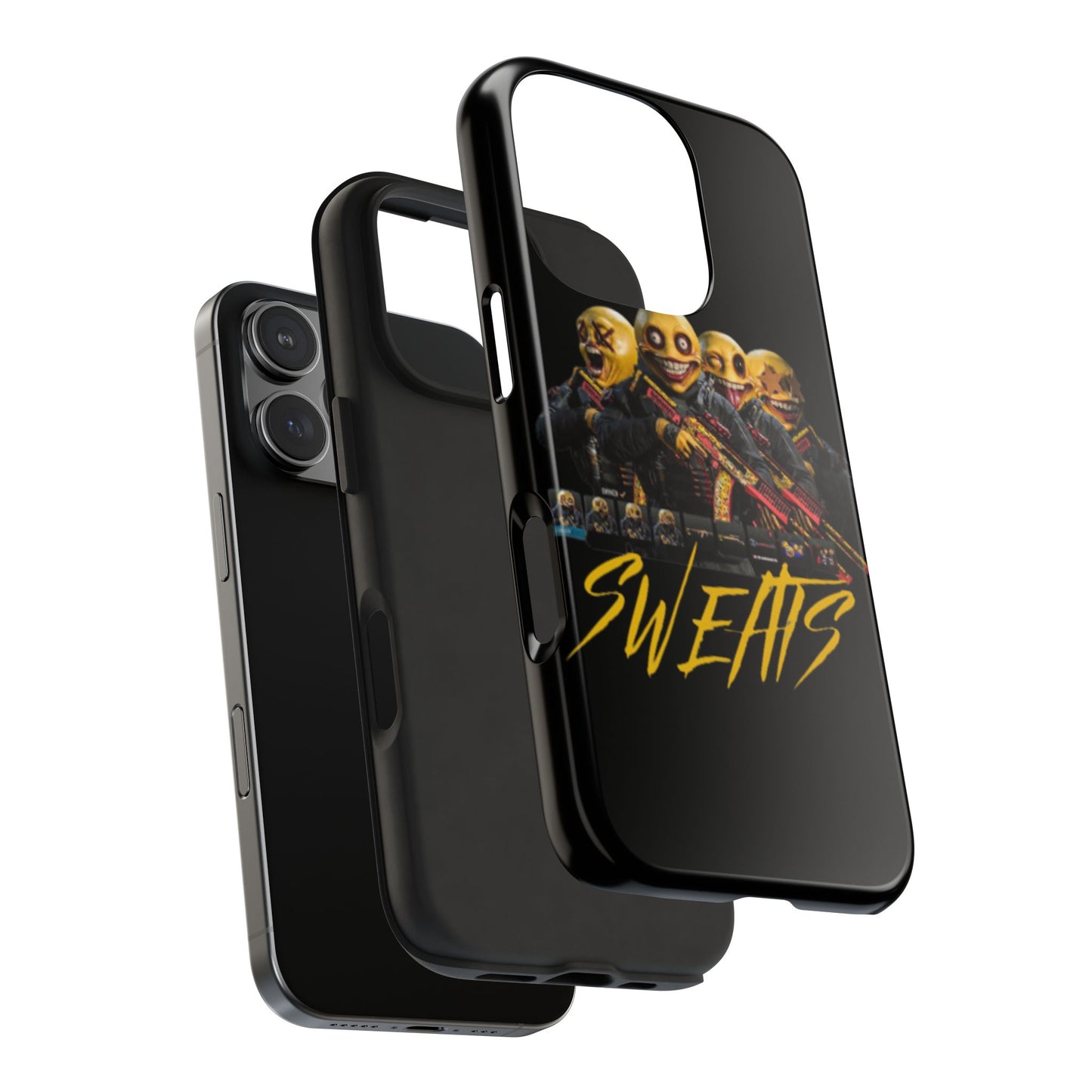 Tough Phone Cases - Bold 'SWEATS' Design for Gamers & Trendsetters