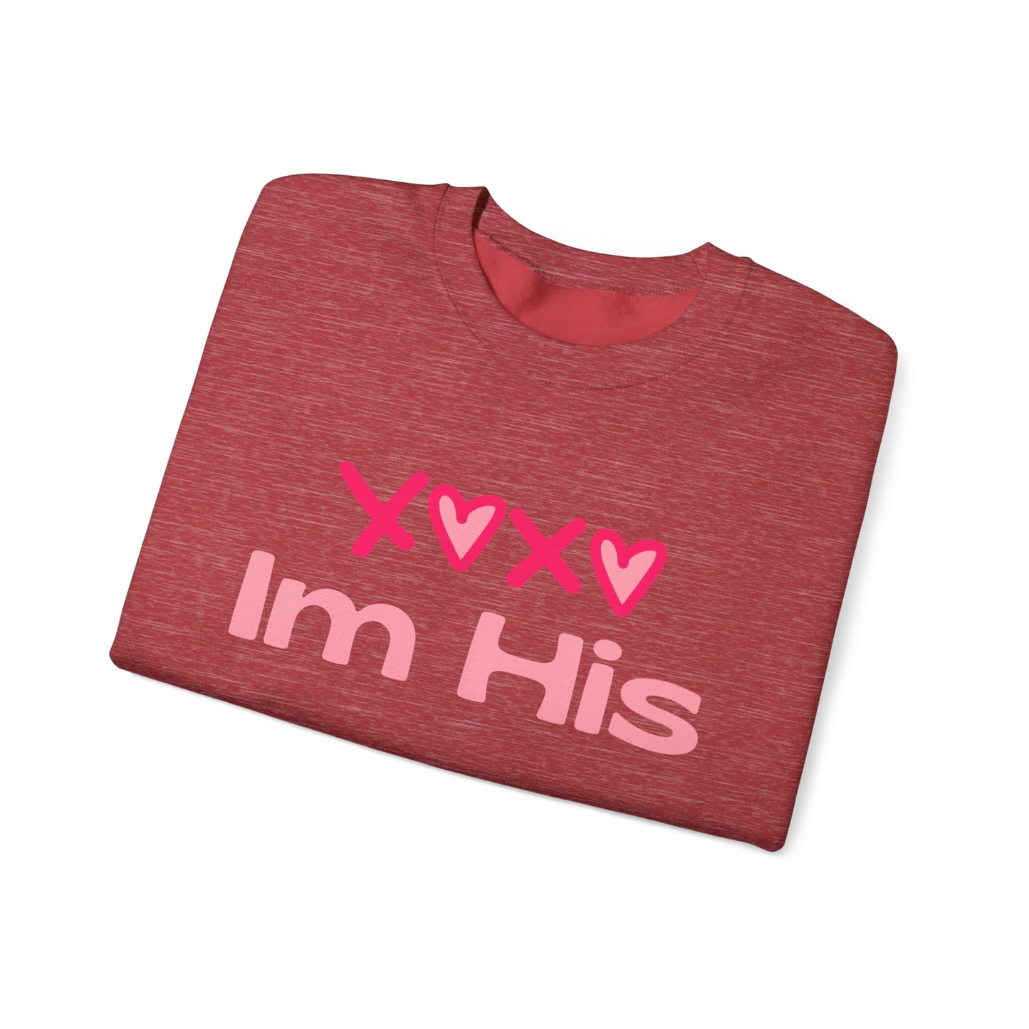 Cotton Blush XOXO Sweatshirt for Women – I’m His Romantic Everyday Lovewear