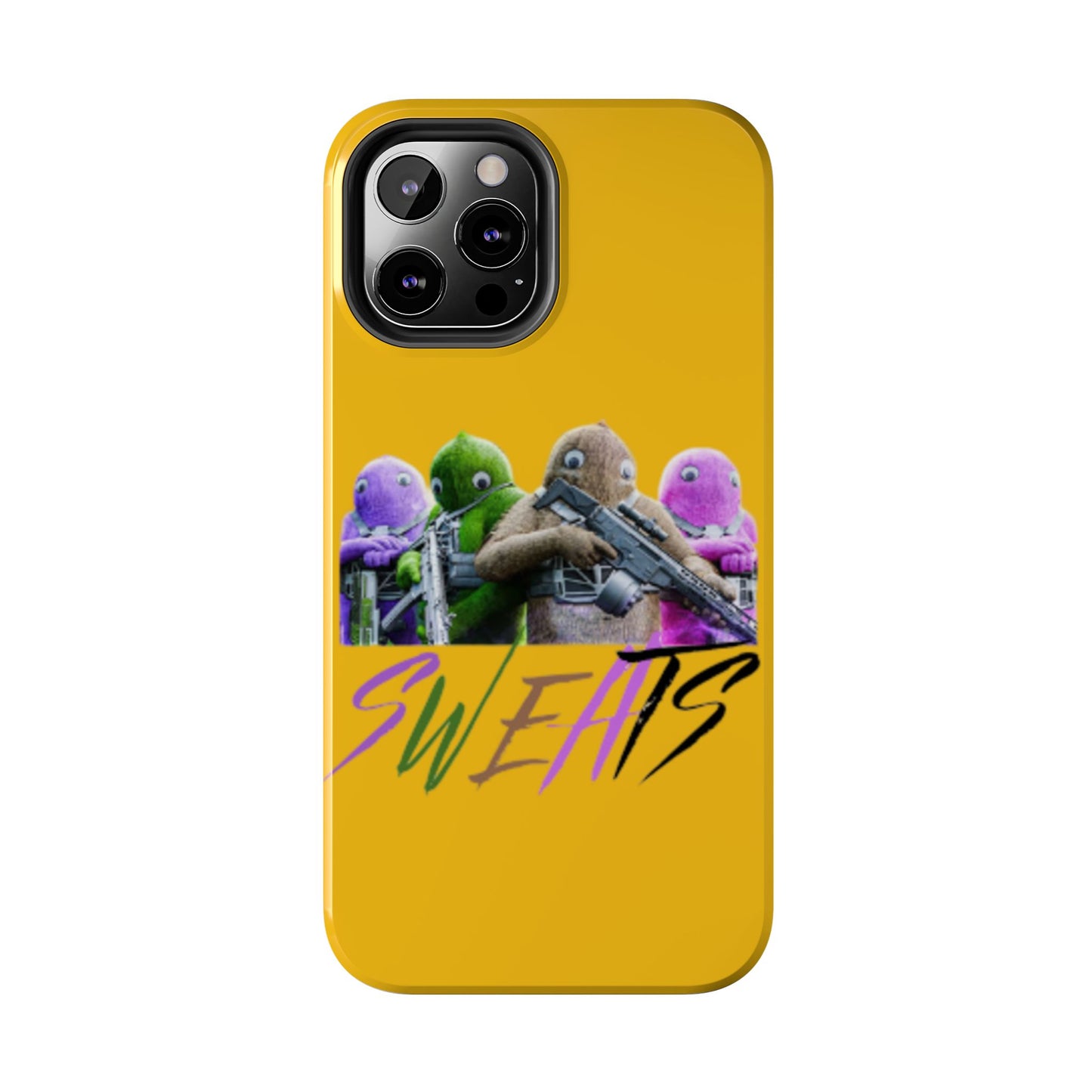 Cool Cartoon-Inspired Tough Phone Case - 'SWEATS'