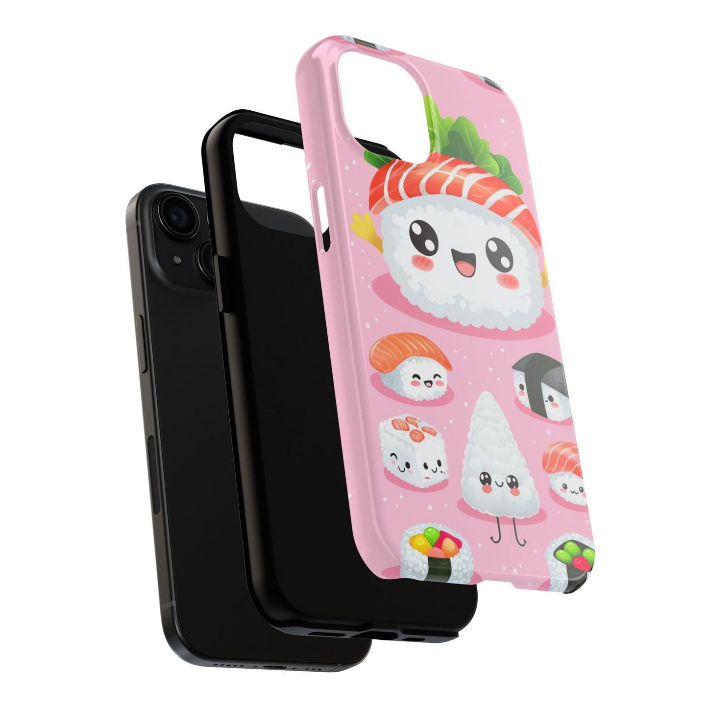 Adorable Sushi Tough Phone Case | Cute Kawaii Design for Food Lovers