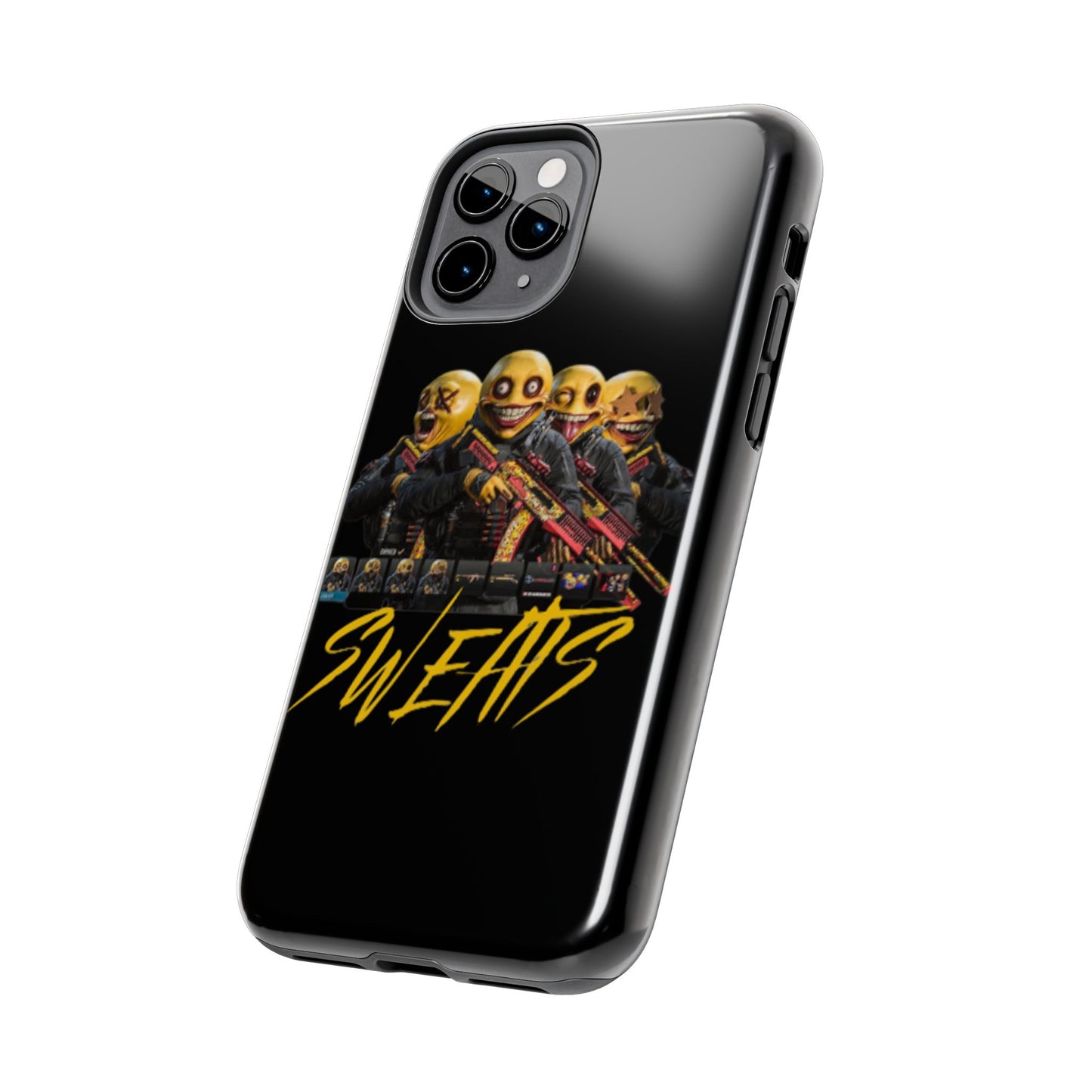 Tough Phone Cases - Bold 'SWEATS' Design for Gamers & Trendsetters