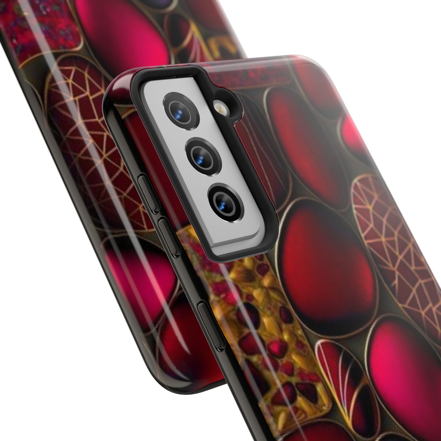 🔴 Tough Phone Cases – Red Stones Design for iPhone & Android – Durable Protection & Stylish Look