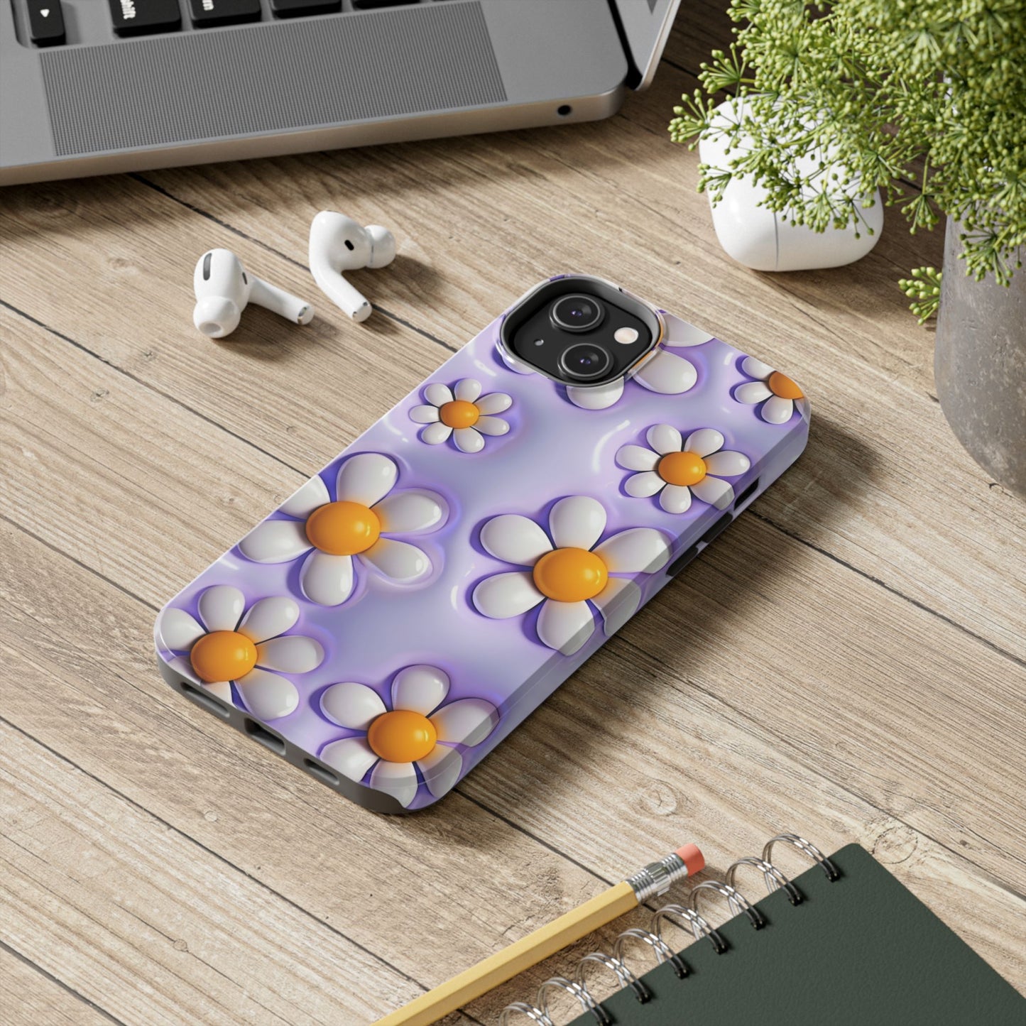 πΌ Floral Tough Phone Case β Vibrant Daisy Spring Design, for iPhones & Androids