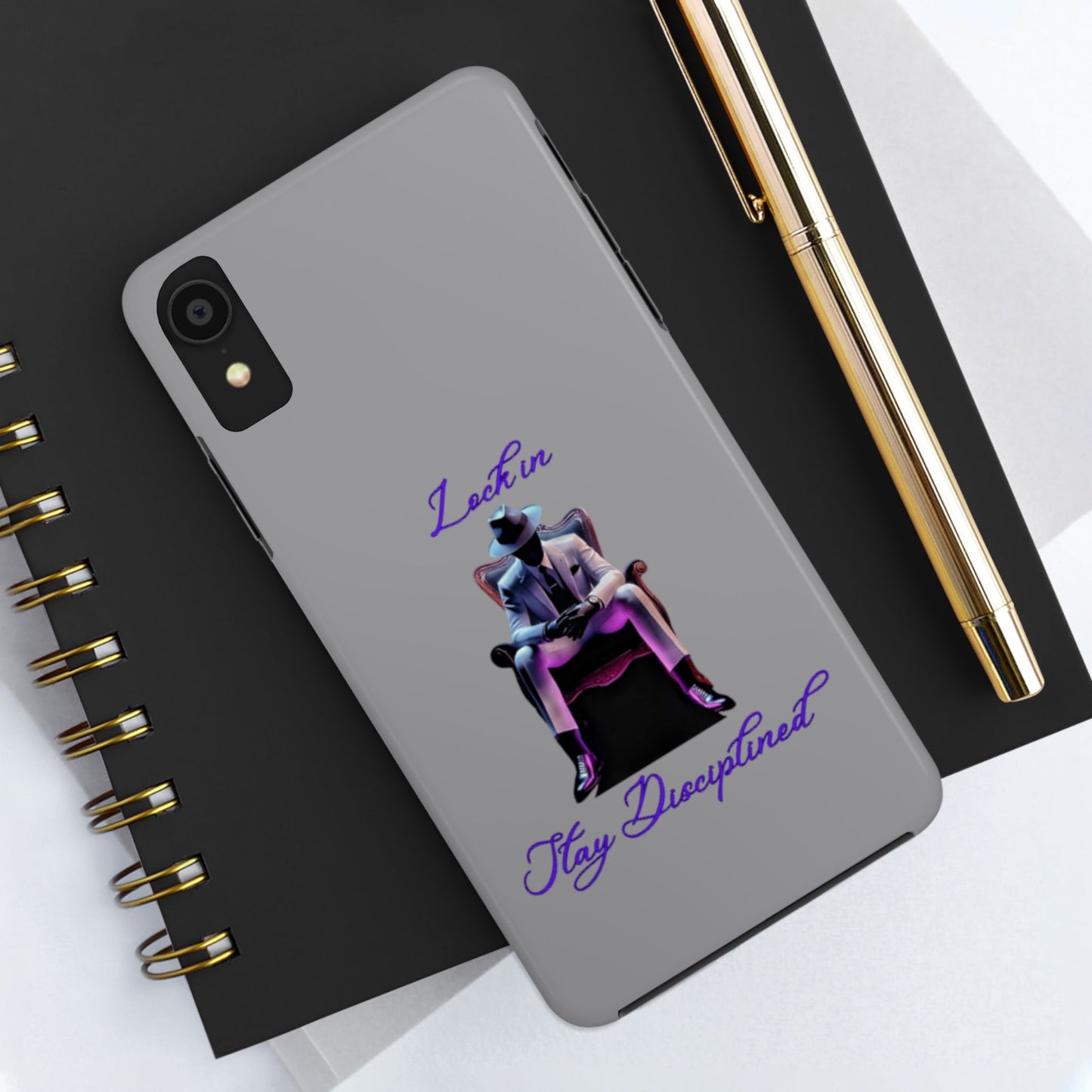 Phone case- Lock In, Stay Disciplined Tough Phone Case - Durable Protection