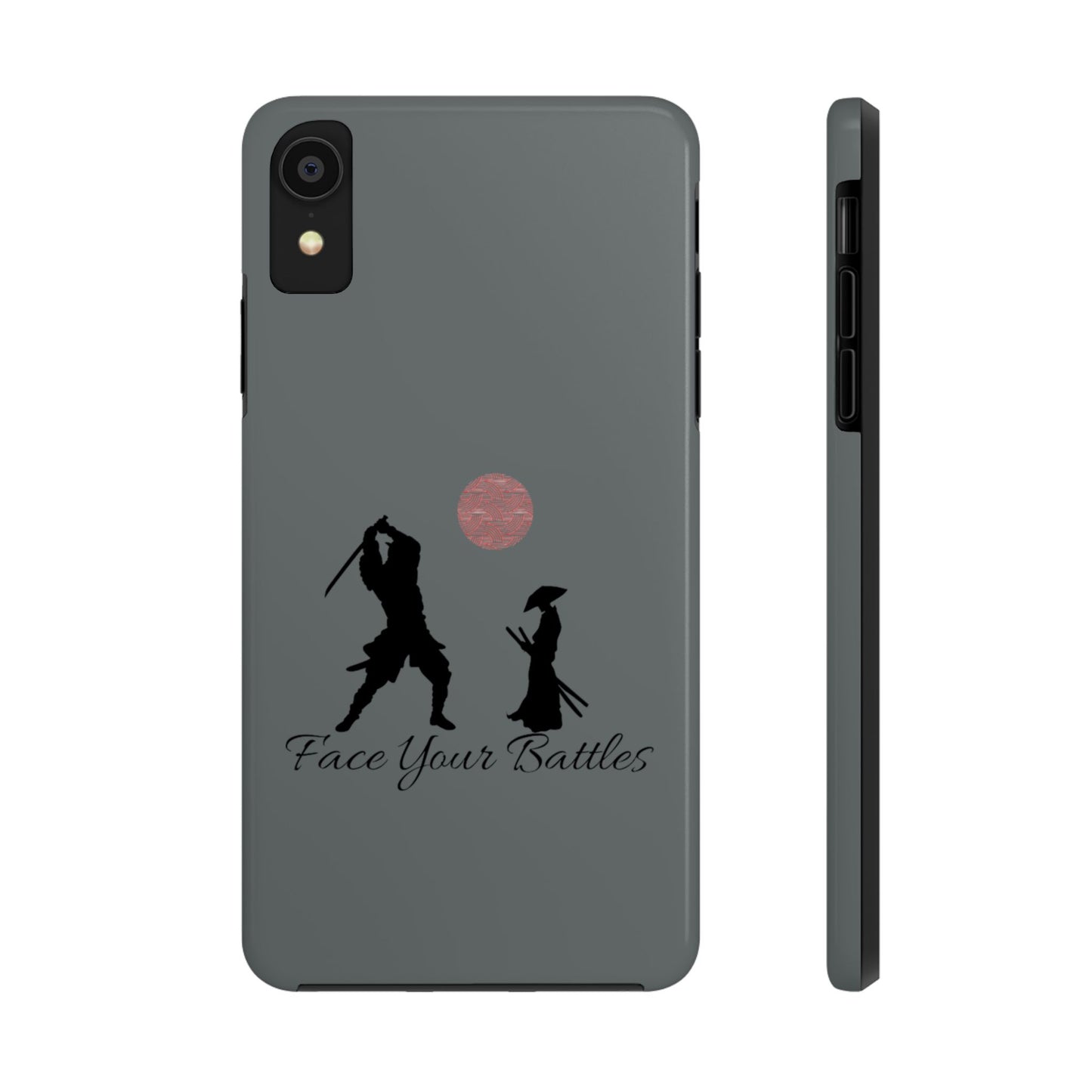 Phone case- Face Your Battles Tough Phone Case - Durable Protection