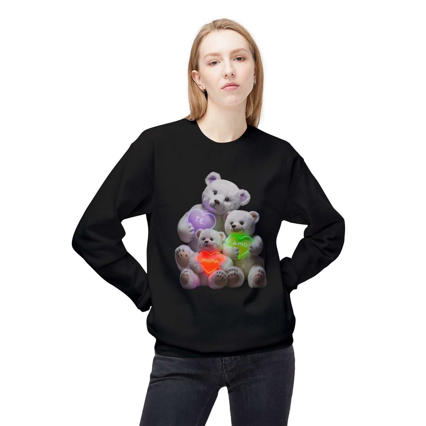 Cute Teddy Bears White Sweatshirt - Perfect Gift for Kids and Teens
