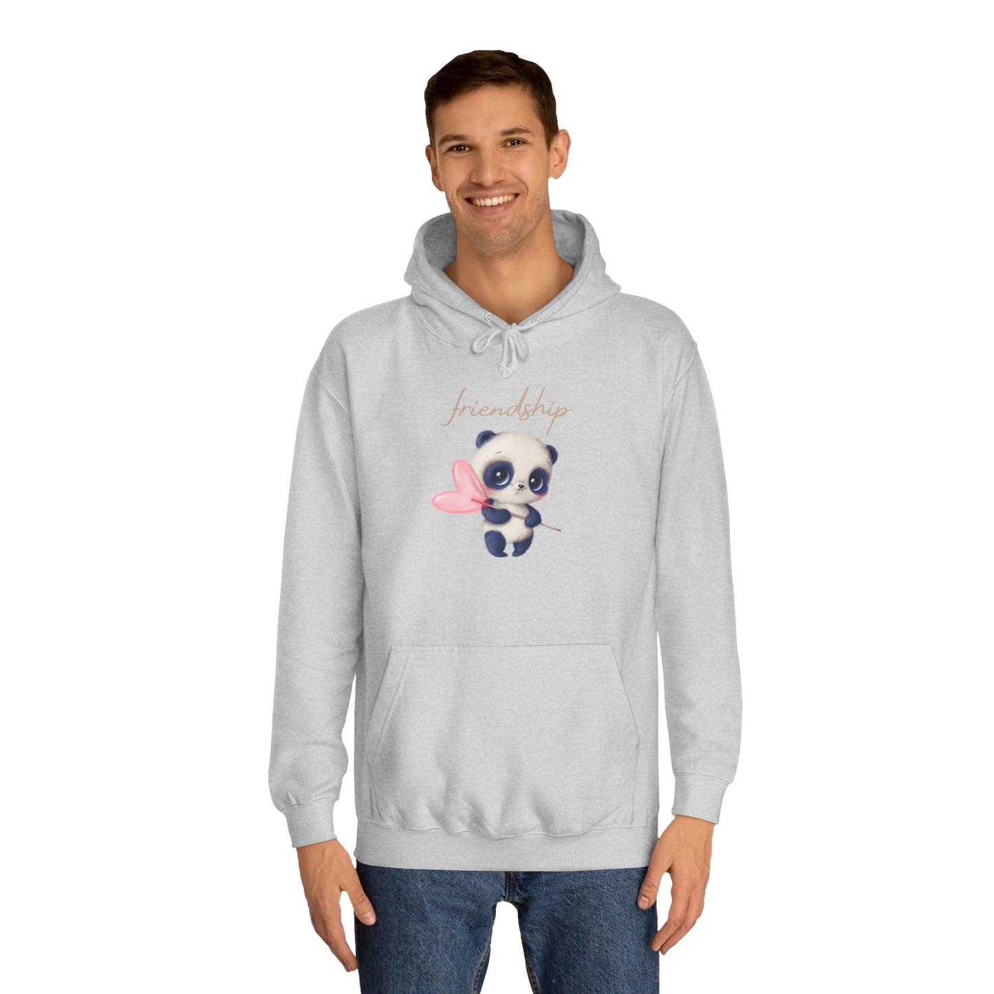Soft Cloud Cute Sweater for Women – "Friendship Panda" Cozy Graphic Pullover