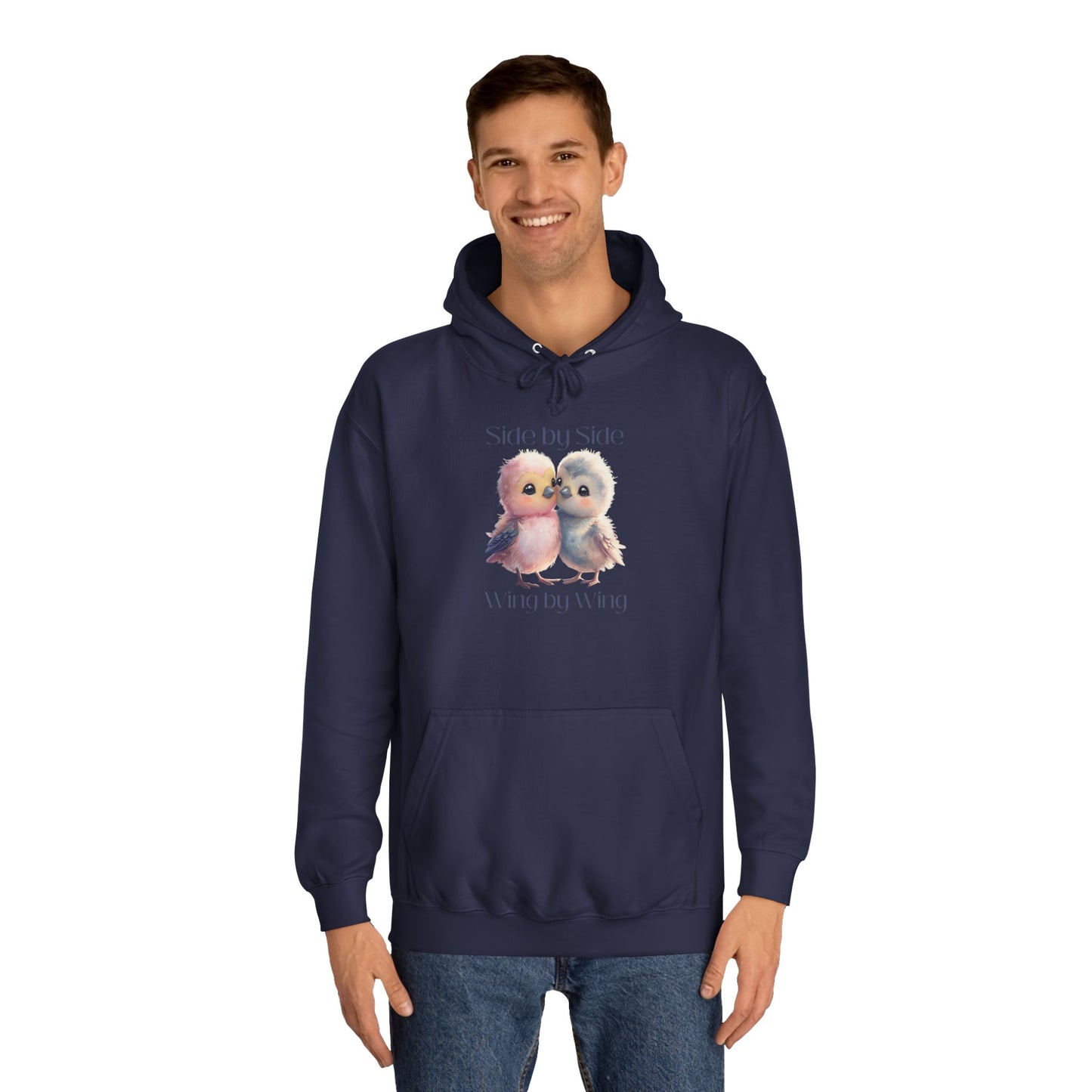 Barbecue Sunset Hoodie for Women – Cute Lovebirds Side by Side Always Together Design