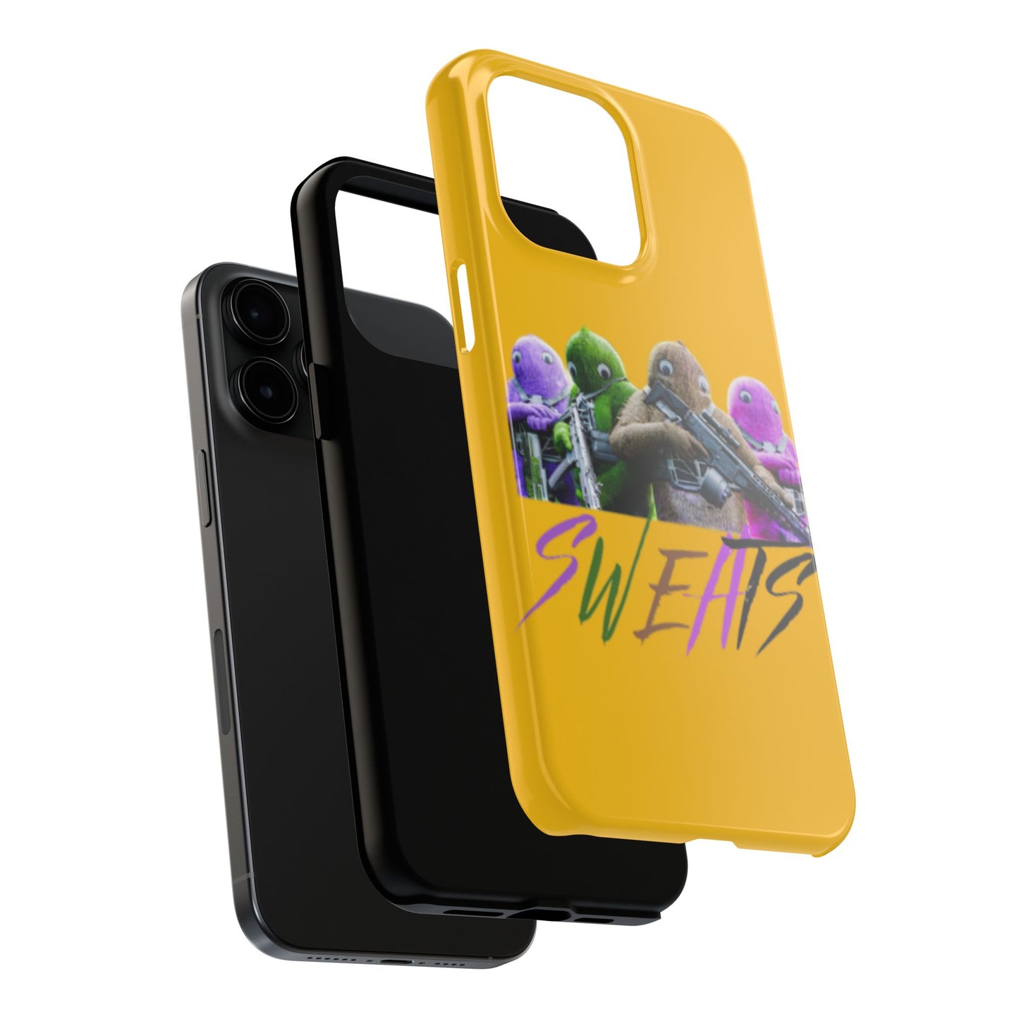 Cool Cartoon-Inspired Tough Phone Case - 'SWEATS'