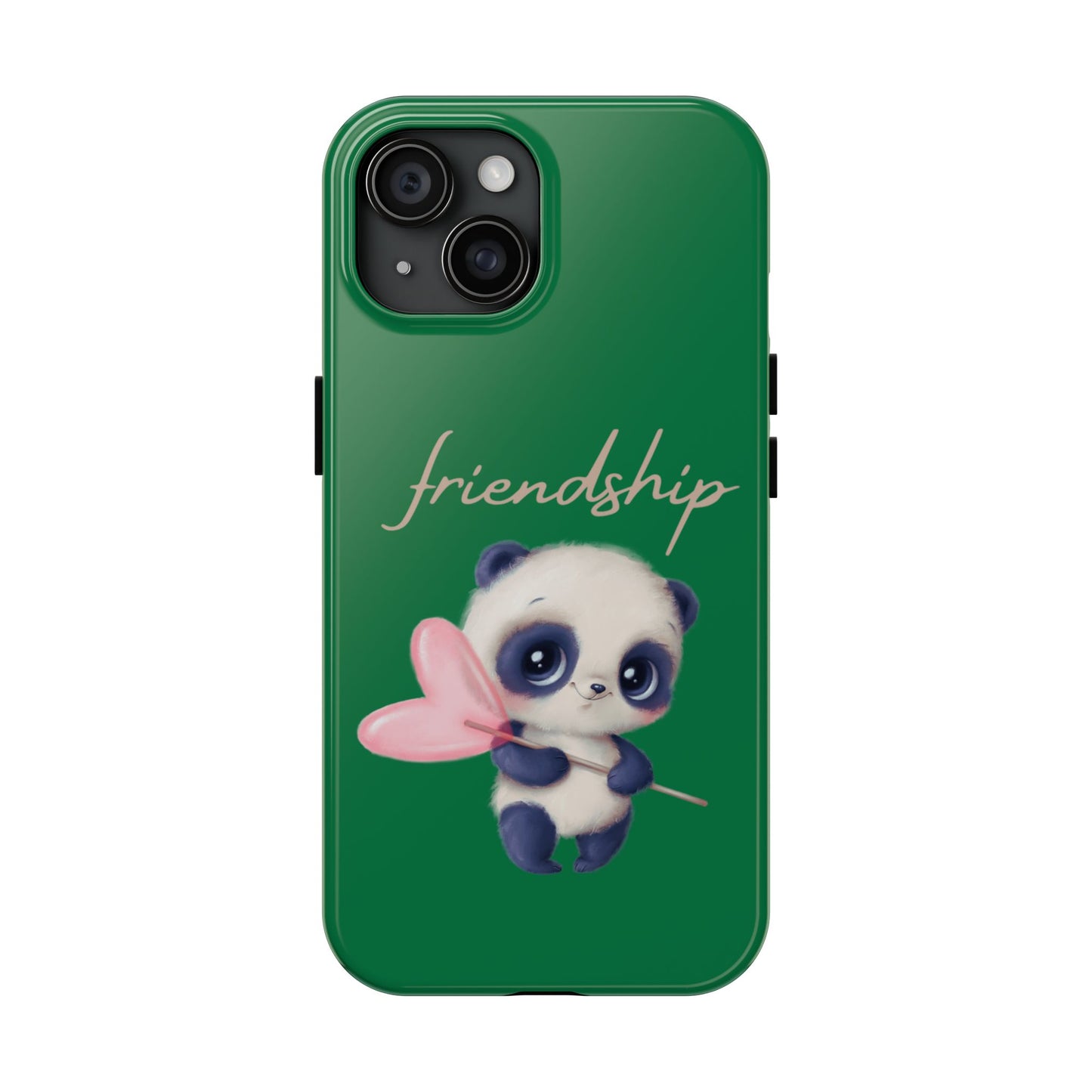 Phone case- Cute Panda Friendship Tough Phone Case - Durable Protection